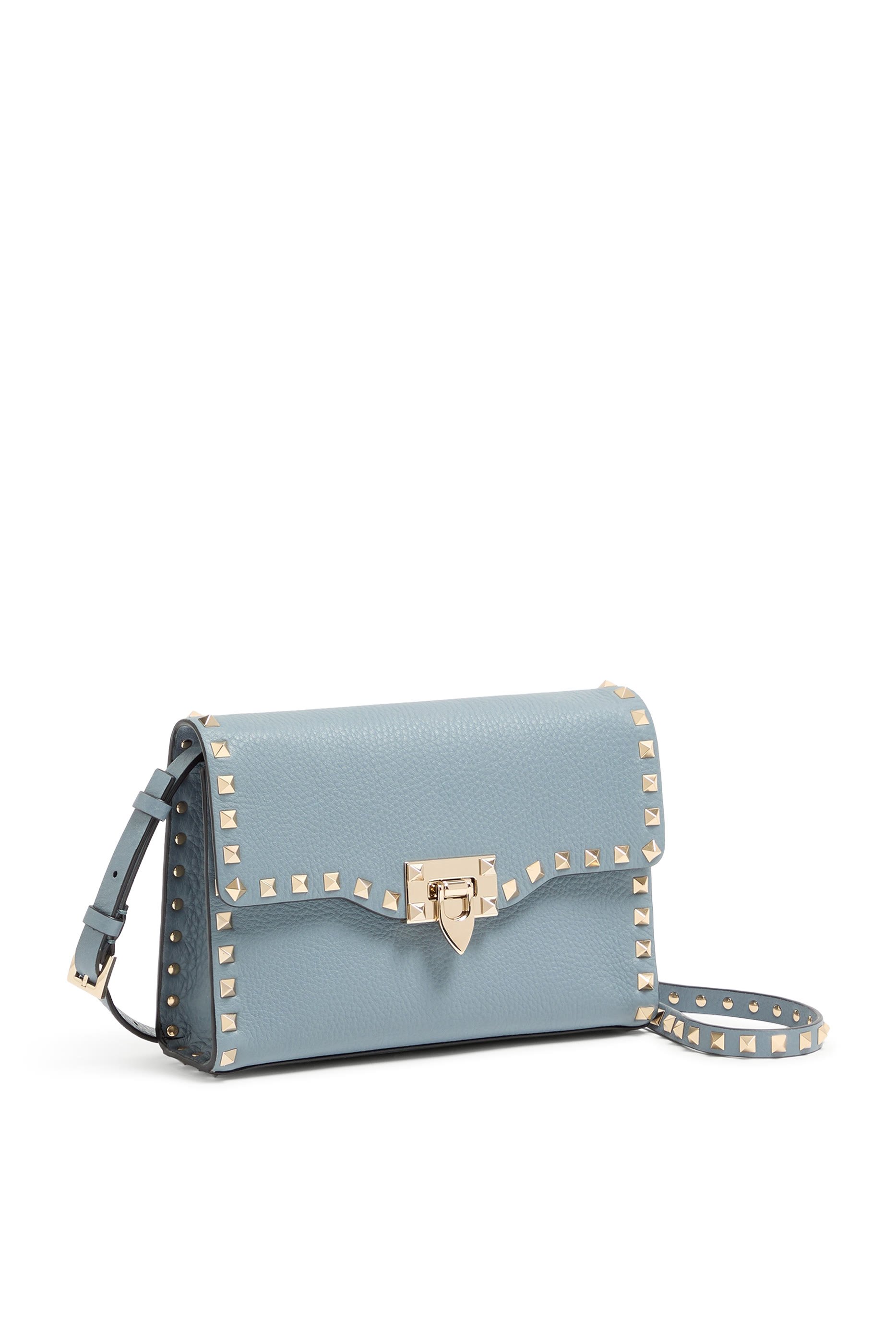 Rockstud Grained Small Shoulder Bag