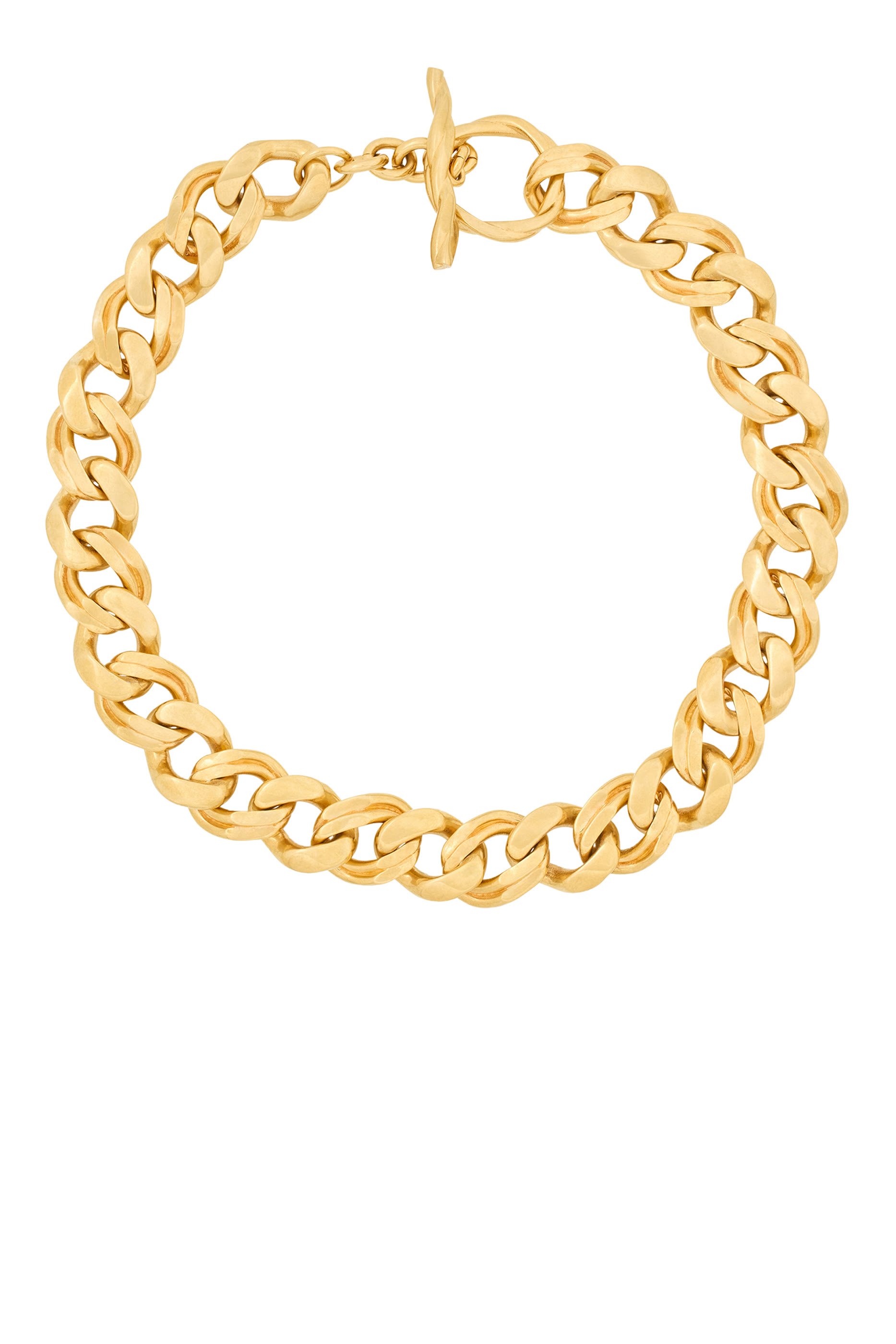Cuban Links Chain Necklace, Brass