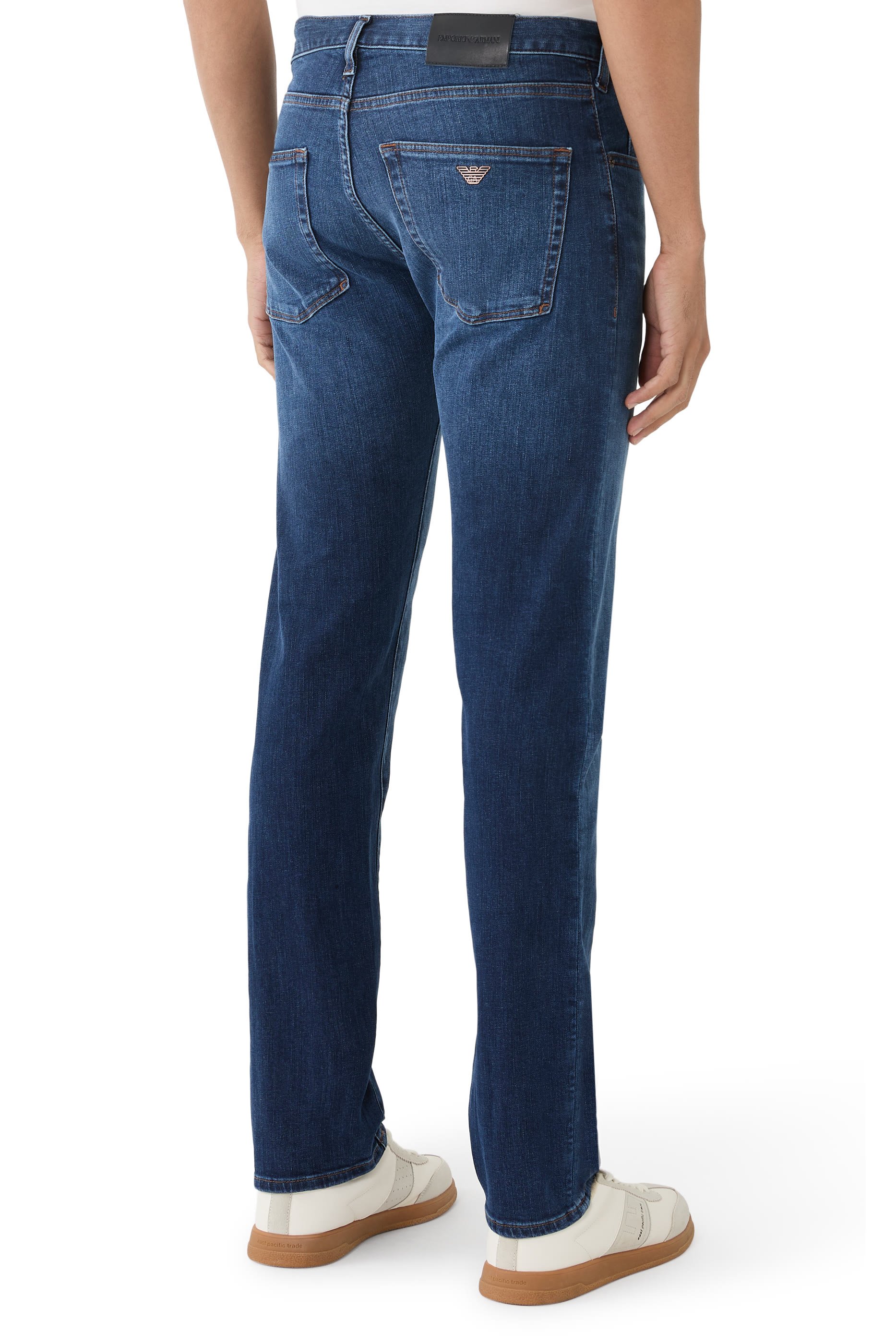 Denim Straight-Fit Pants