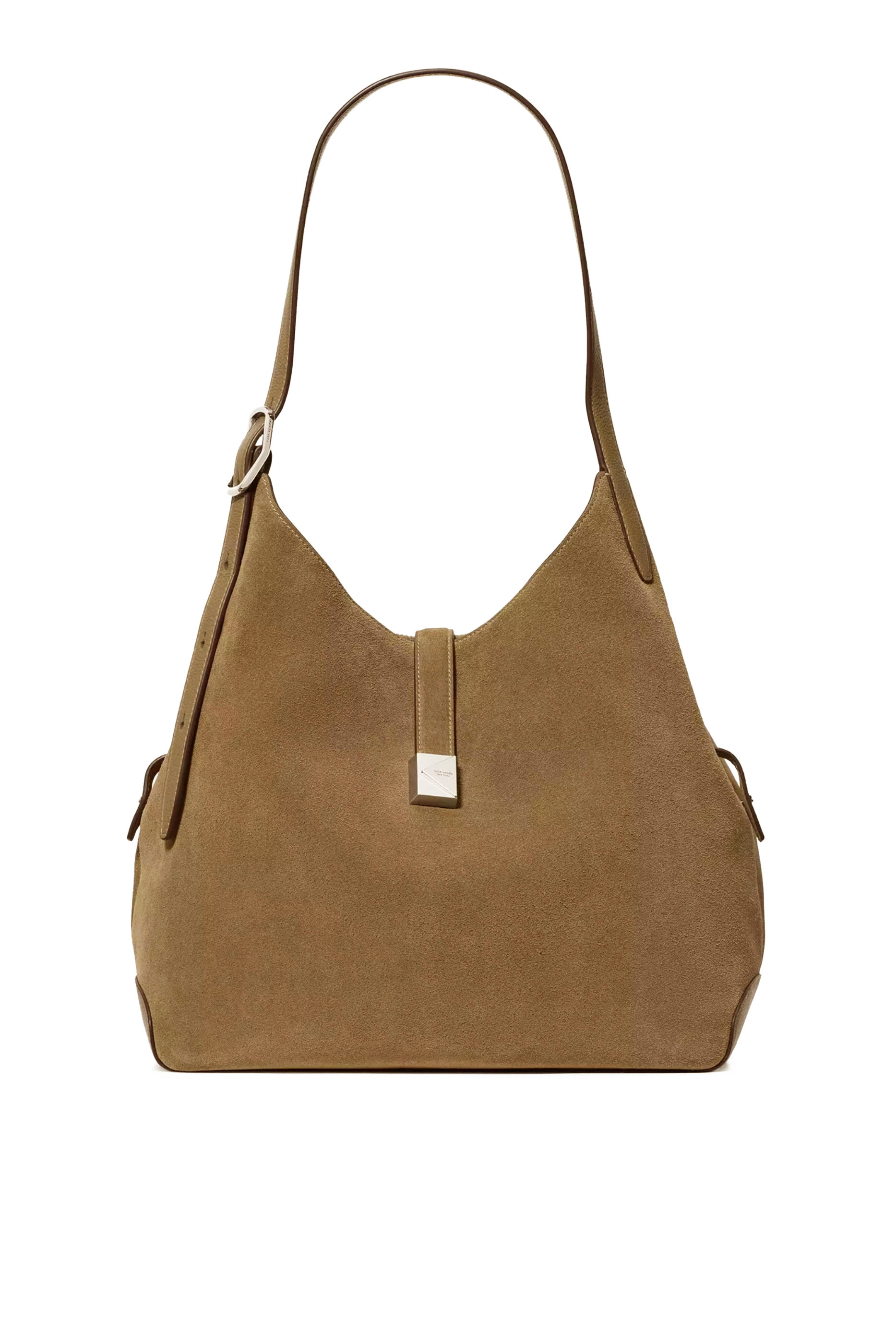 Deco Suede Crossbody Tote Bag
