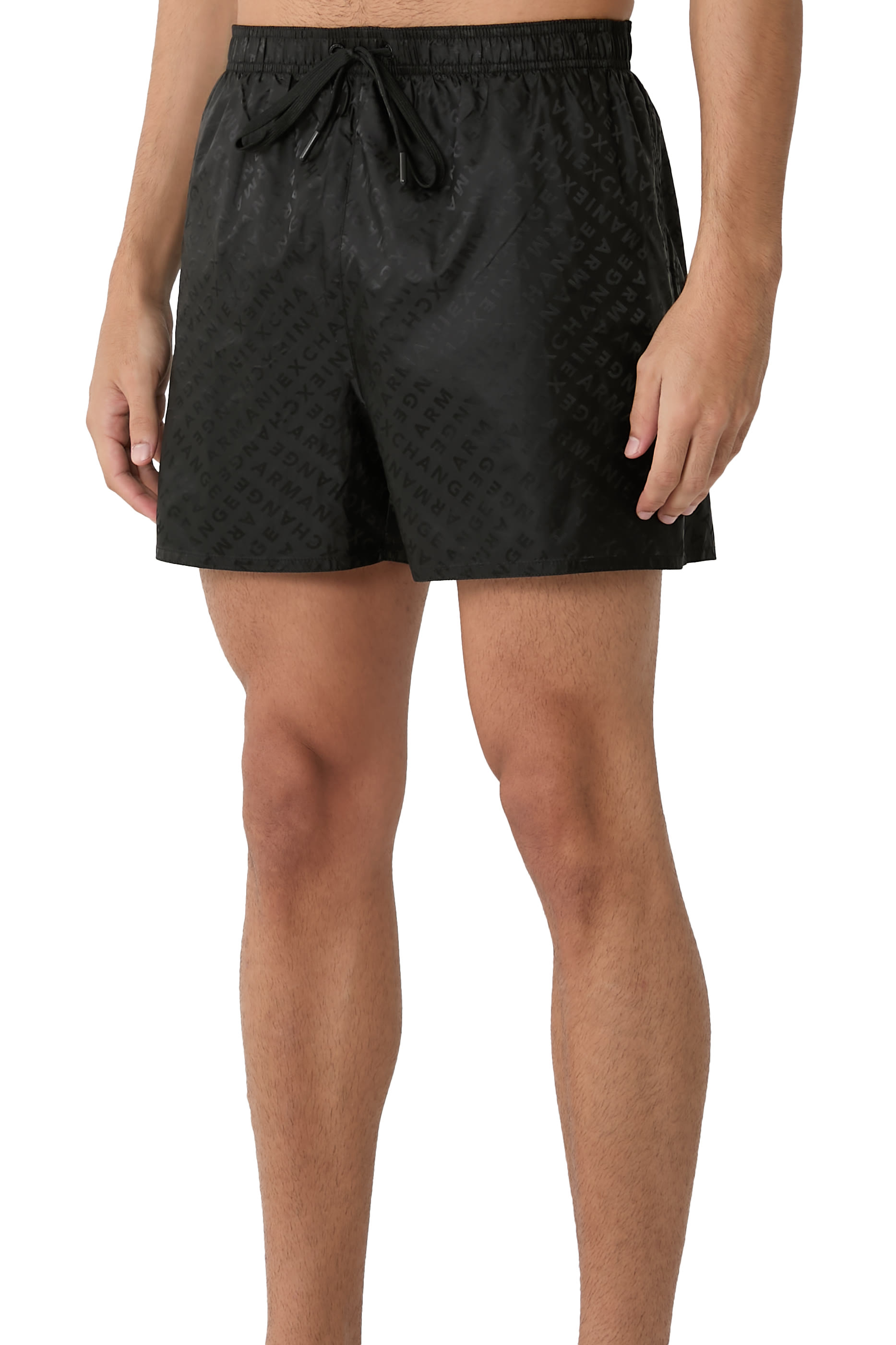 Allover Logo Boxer Swimsuit