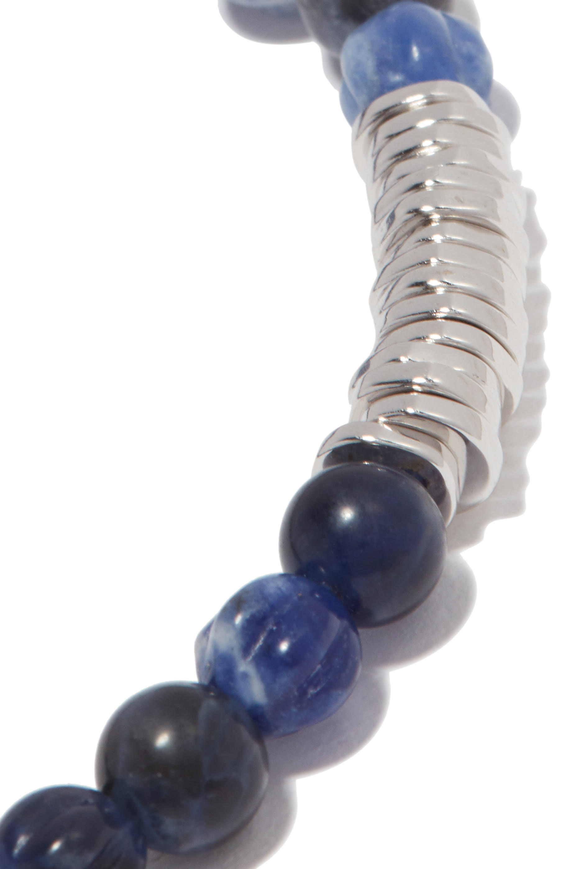 Beads And Silver Discs Bracelet