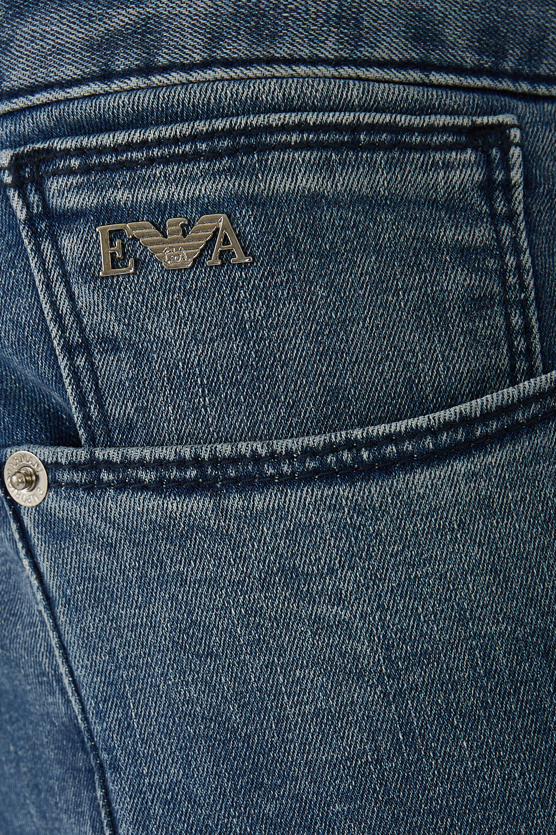 Cotton Denim Slim Fit Jeans