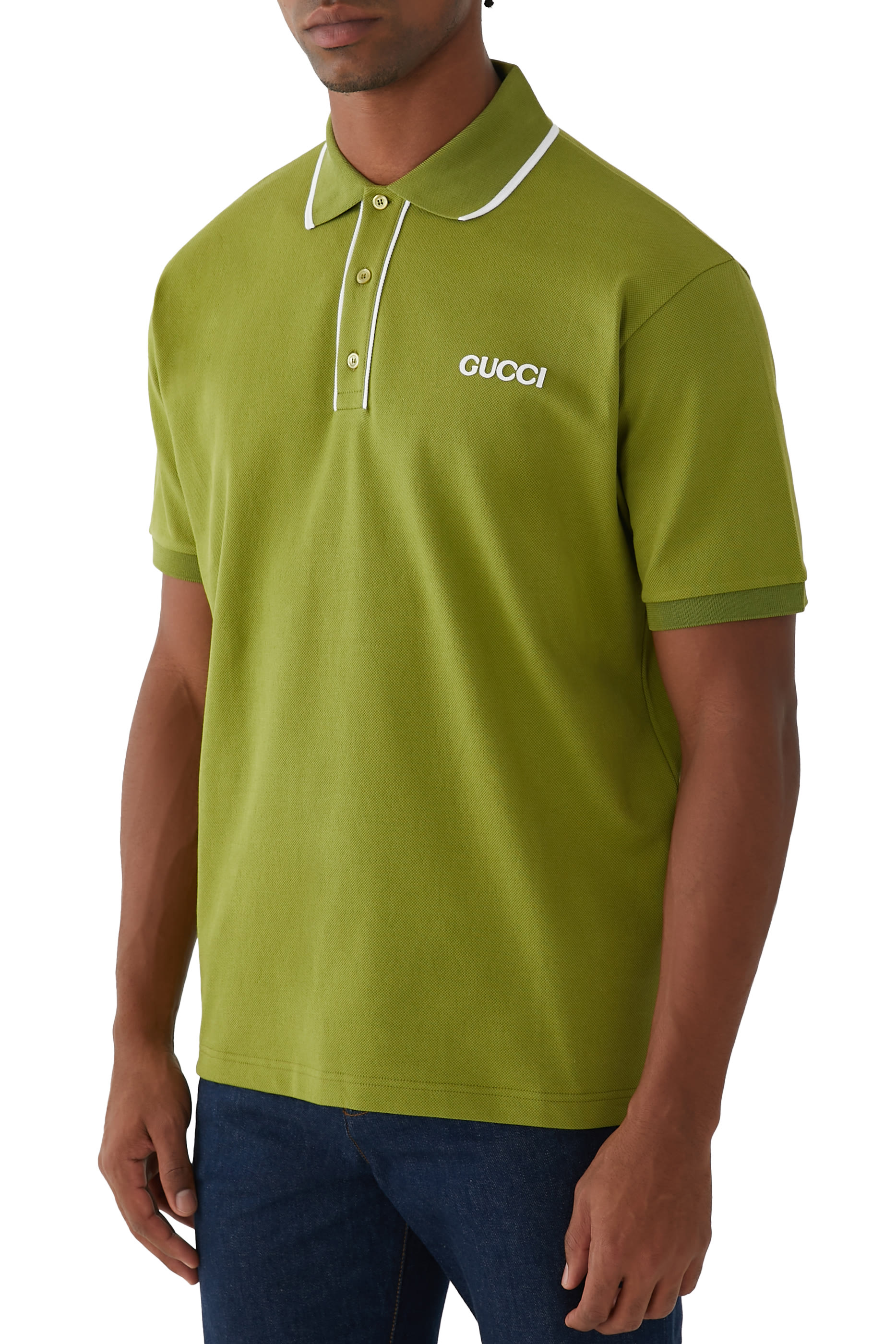 Embroidered Cotton Piquet Polo Shirt