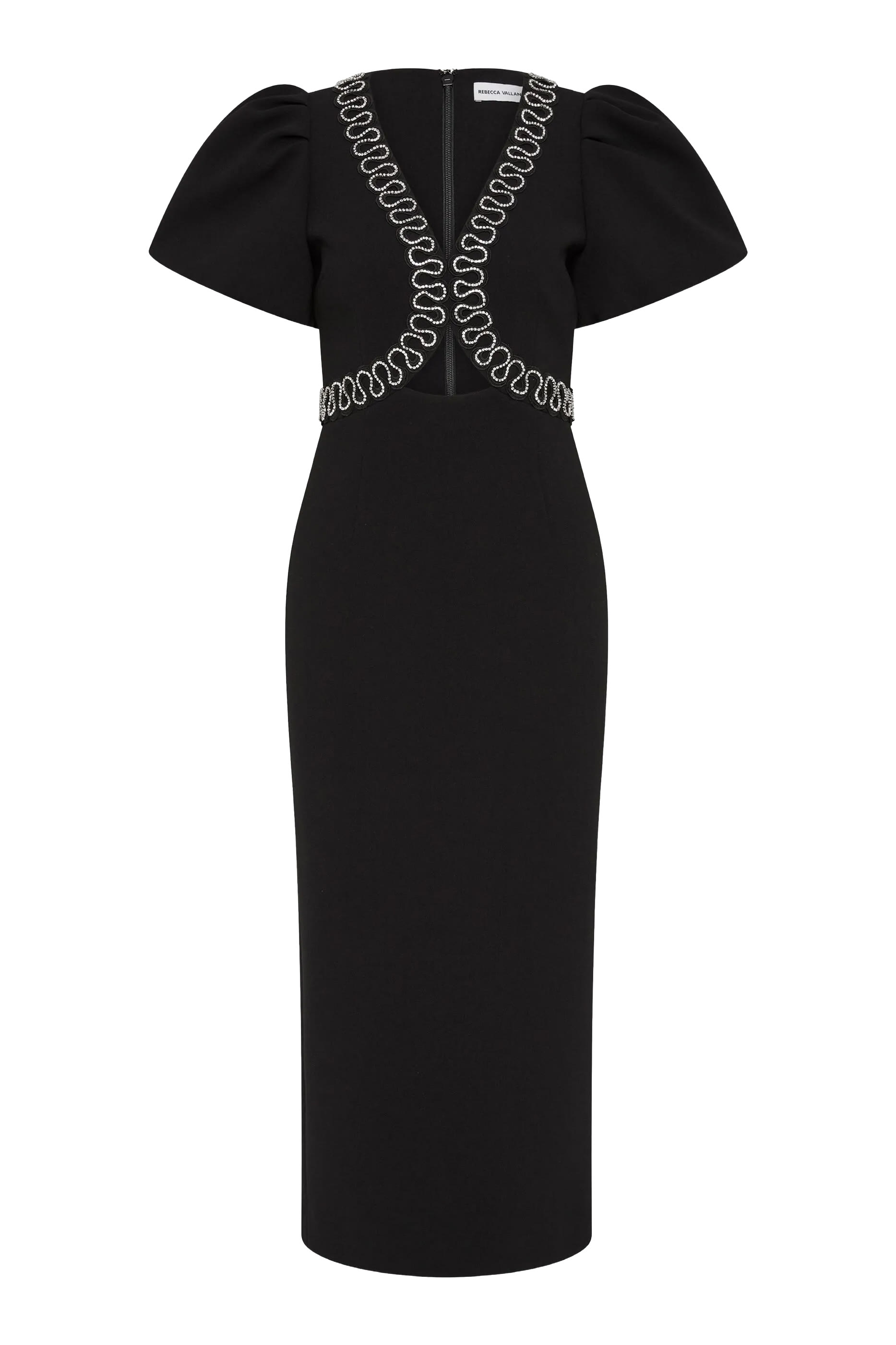 Nyx Puff Sleeve Midi Dress