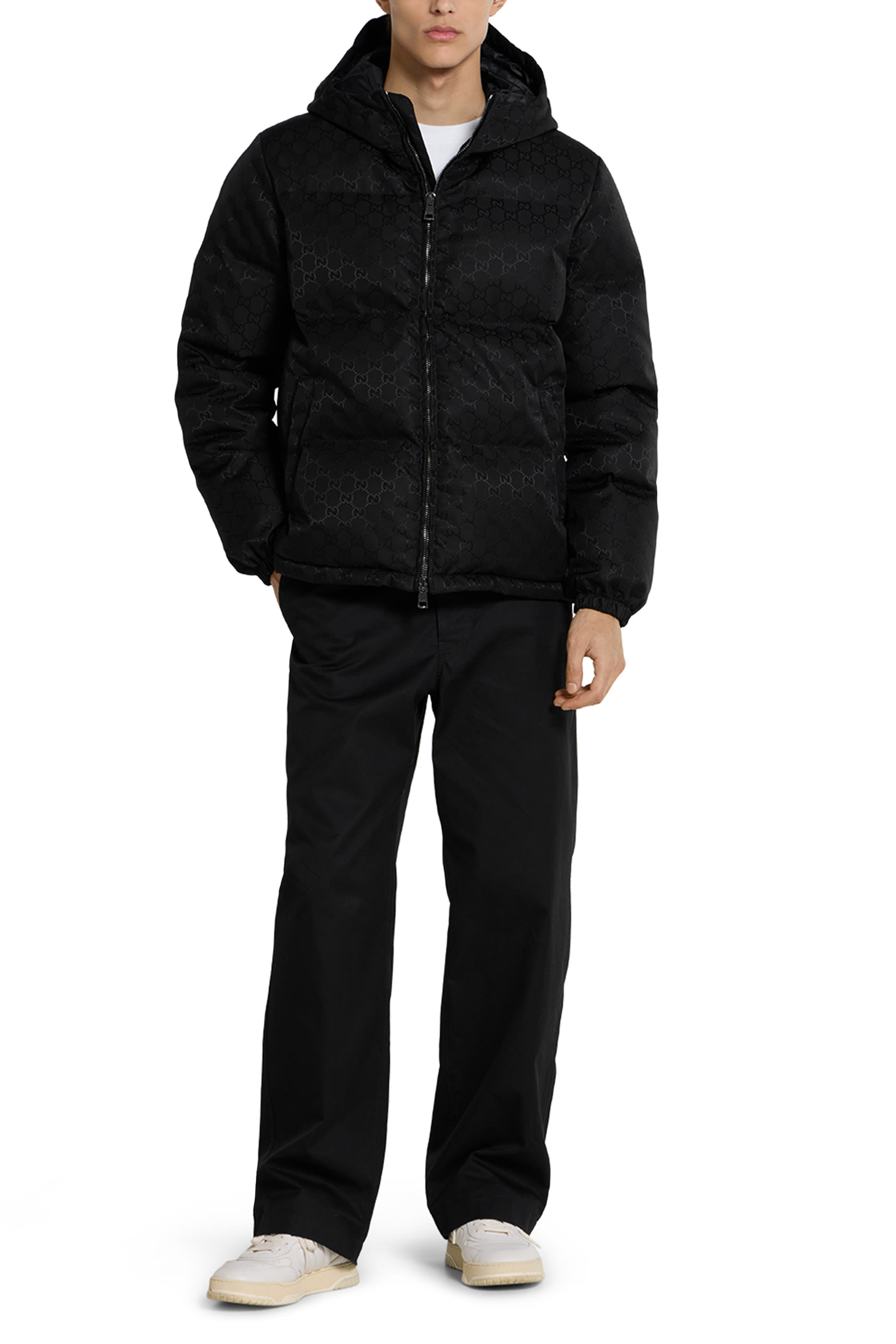 GG Nylon Canvas Down Jacket 