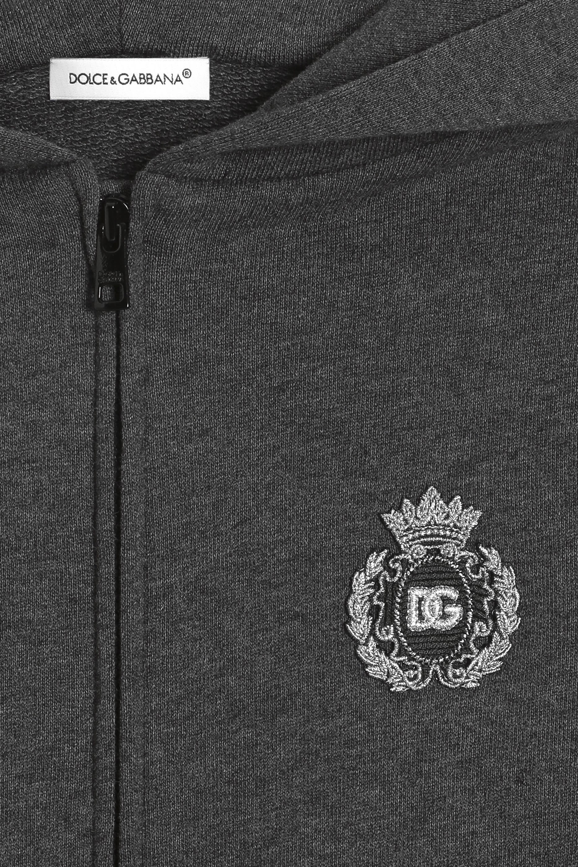 Kids DG Heraldic Patch Hooded Sweatshirt