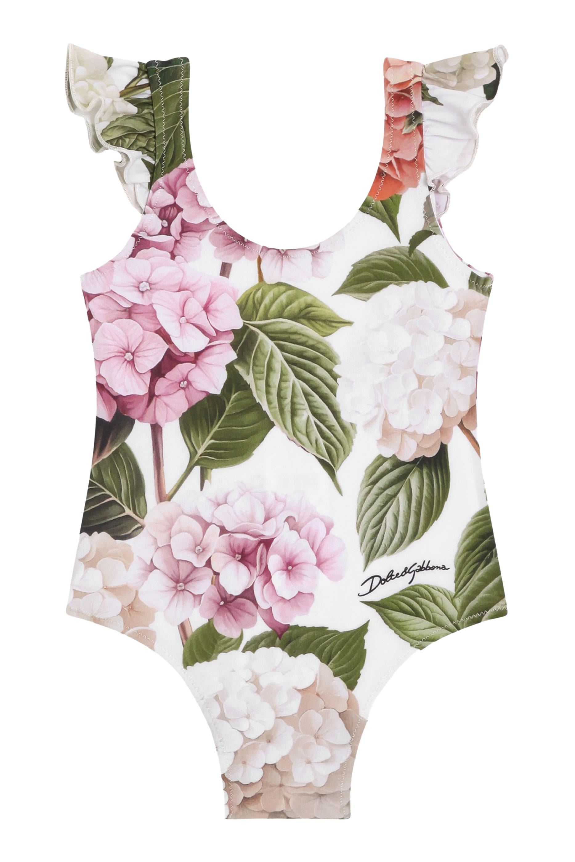 Kids Hydrangea-Print One-Piece Swimsuit