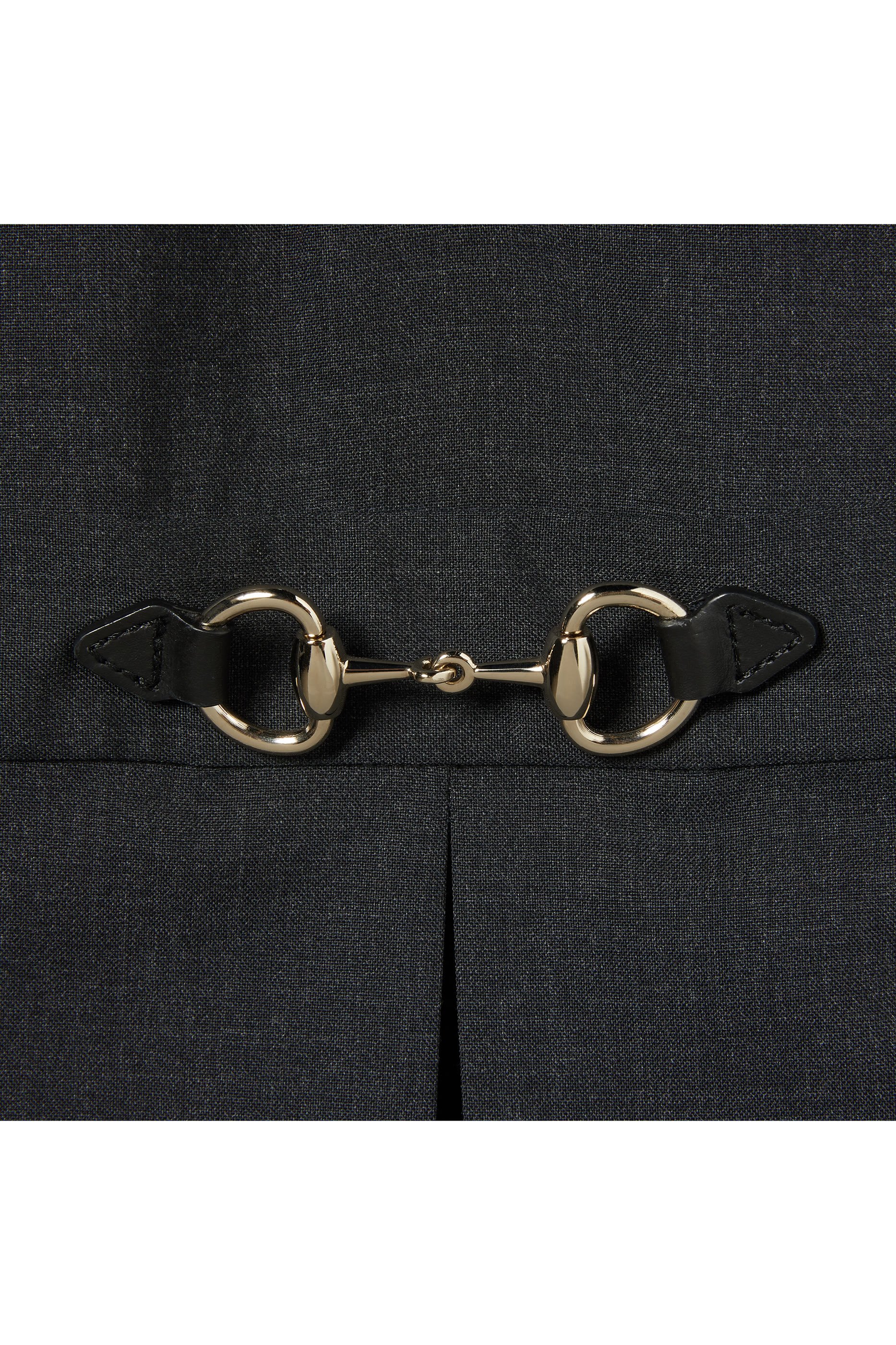 Wool Dress with Horsebit