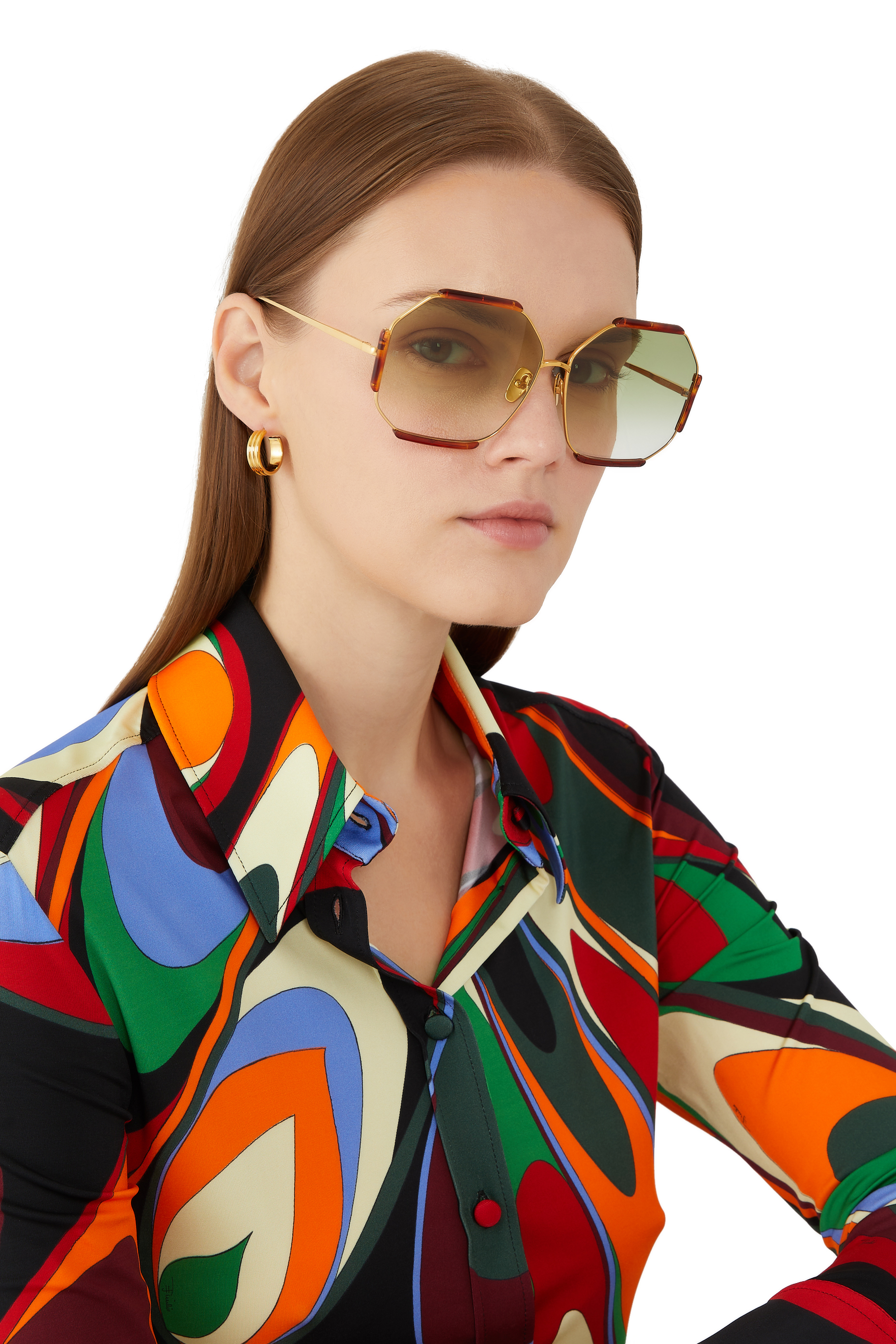 Margot Hexagon Sunglasses