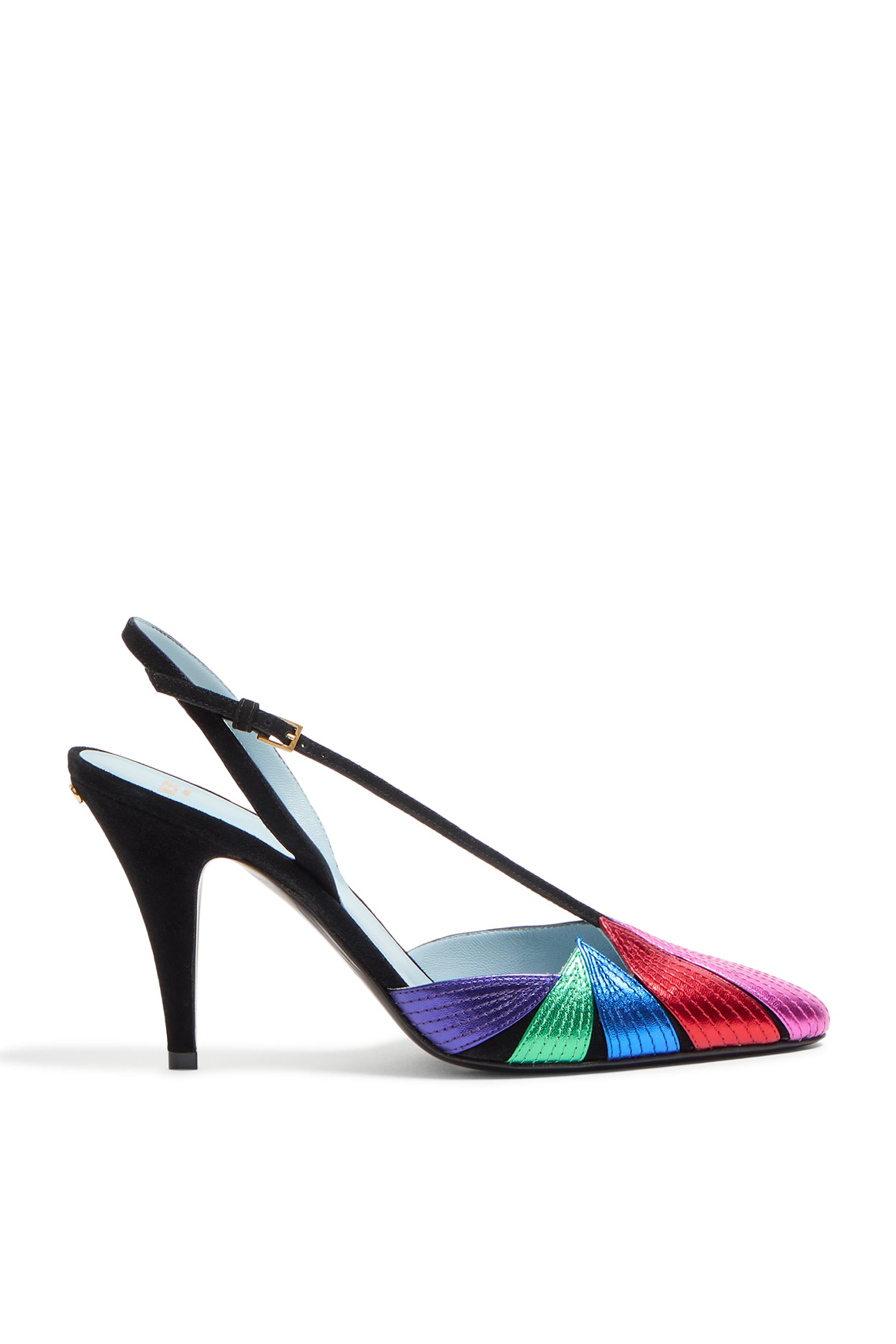 Foliefoliage Suede 90 Slingback Pumps