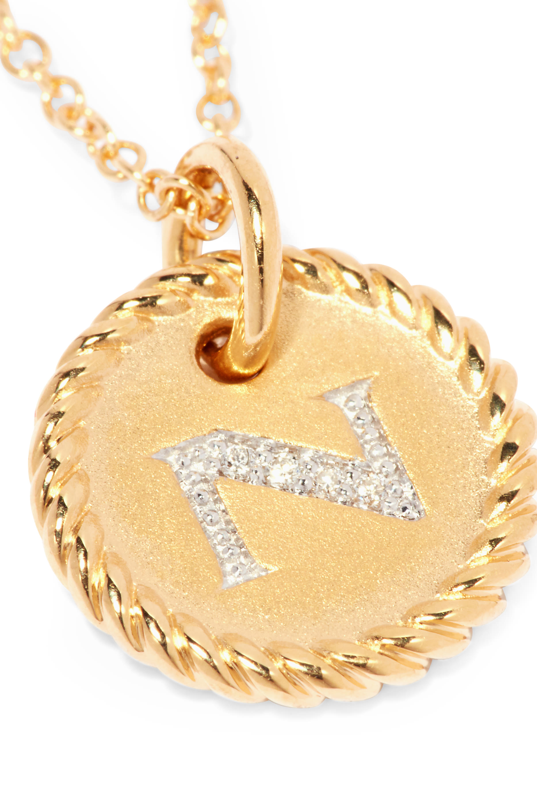 Initial N Charm Necklace