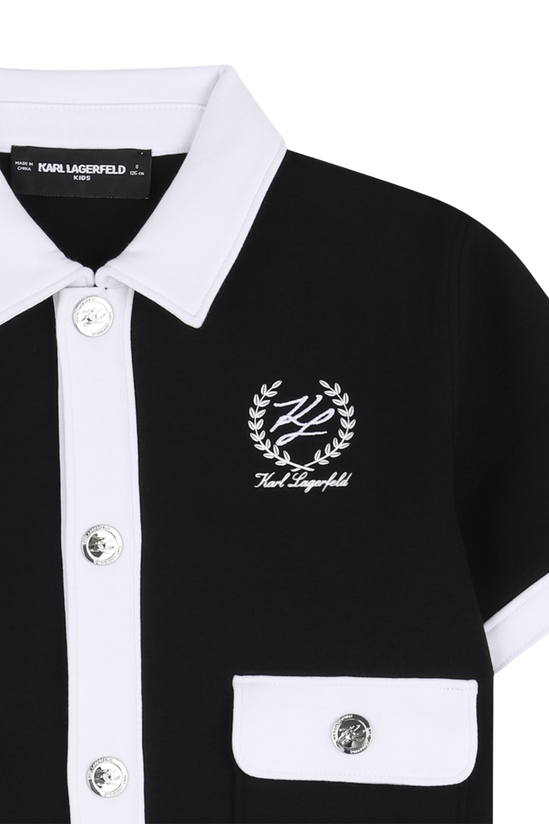Kids Short-Sleeved Piped Cardigan
