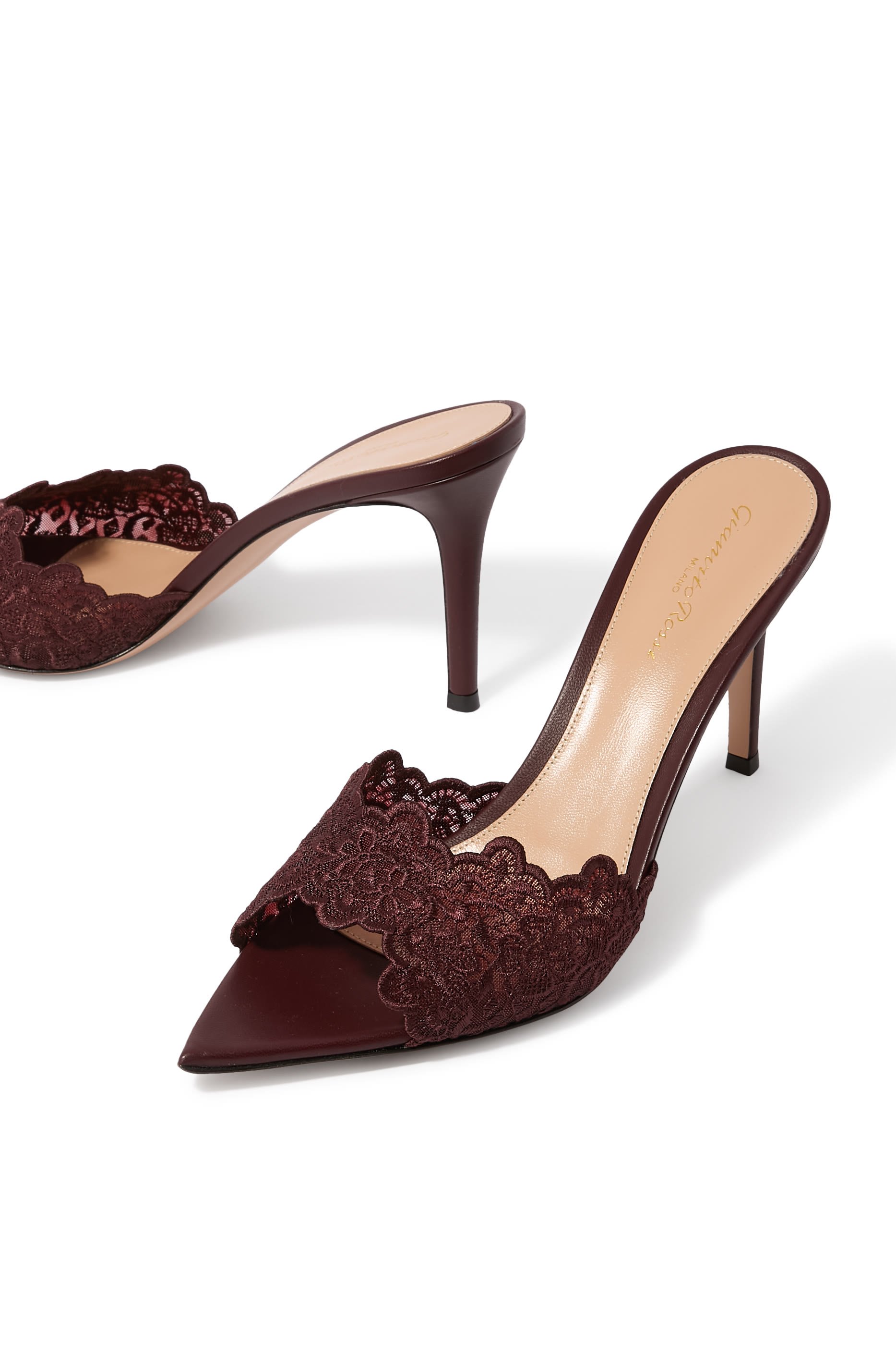 Yvonne 85 Lace Mules 