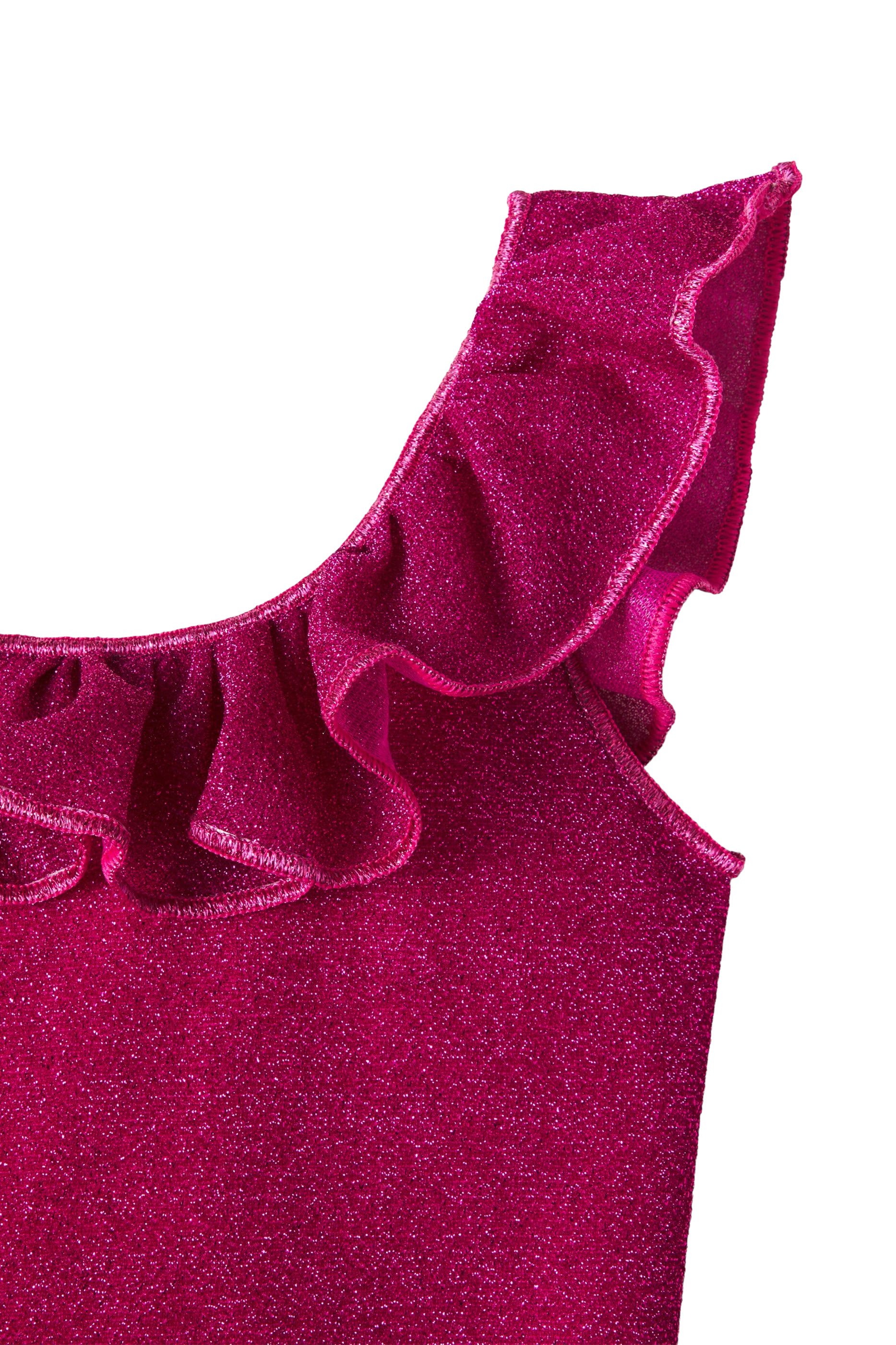 Kids Lumi&egrave;re Ruffled One-Shoulder Swimsuit