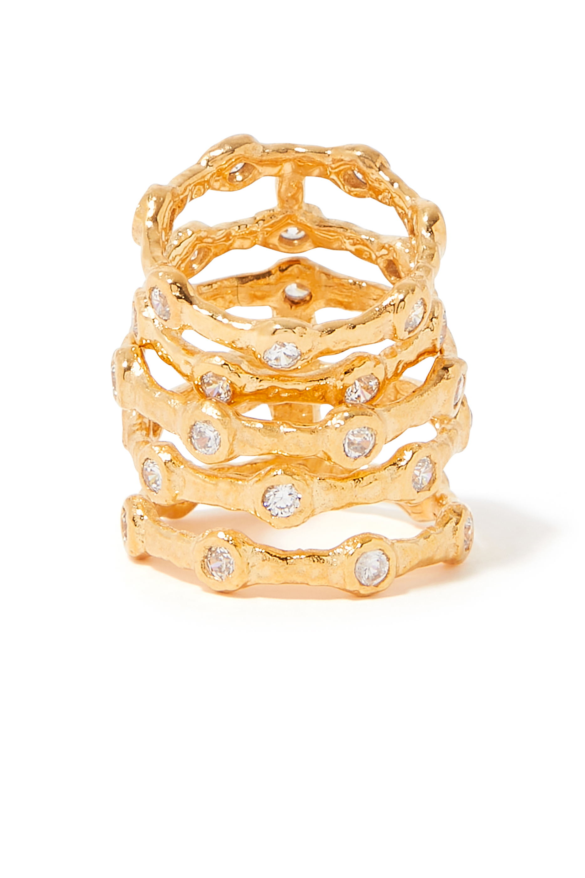 Wave Rings, Set of 2