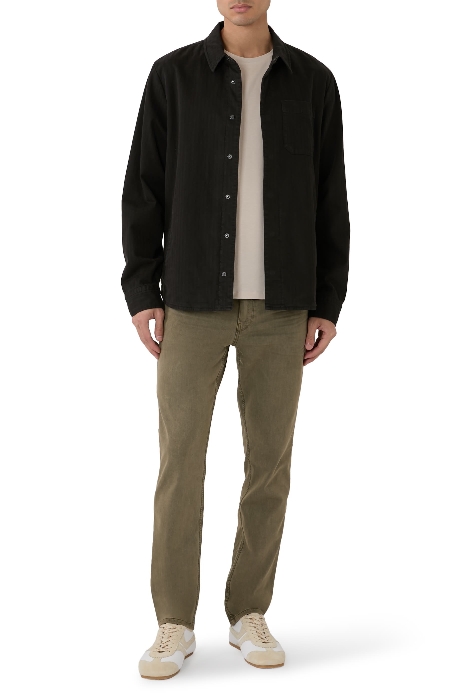 Herringbone Twill Shirt Jacket