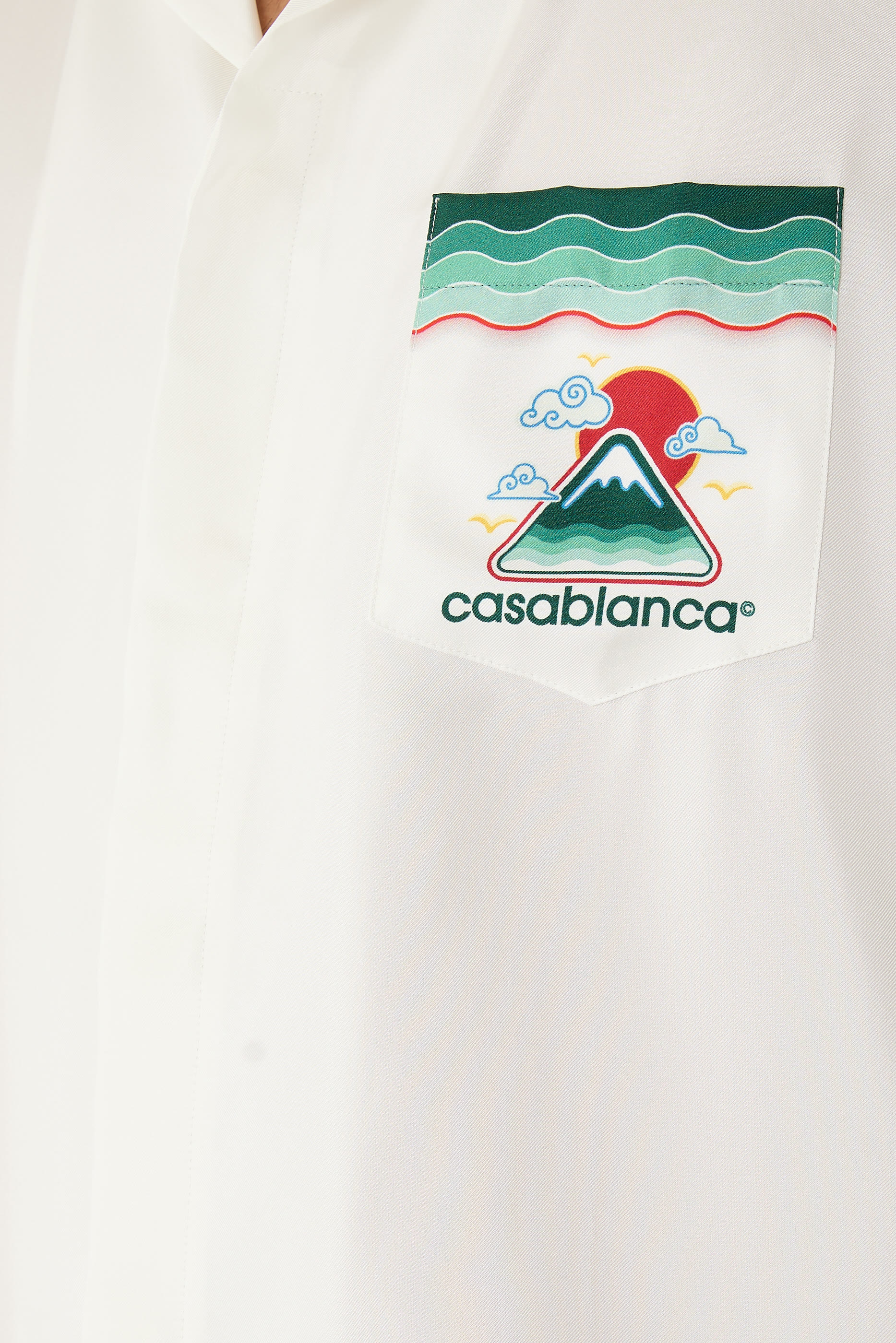 Montagne Ondulée Silk Shirt