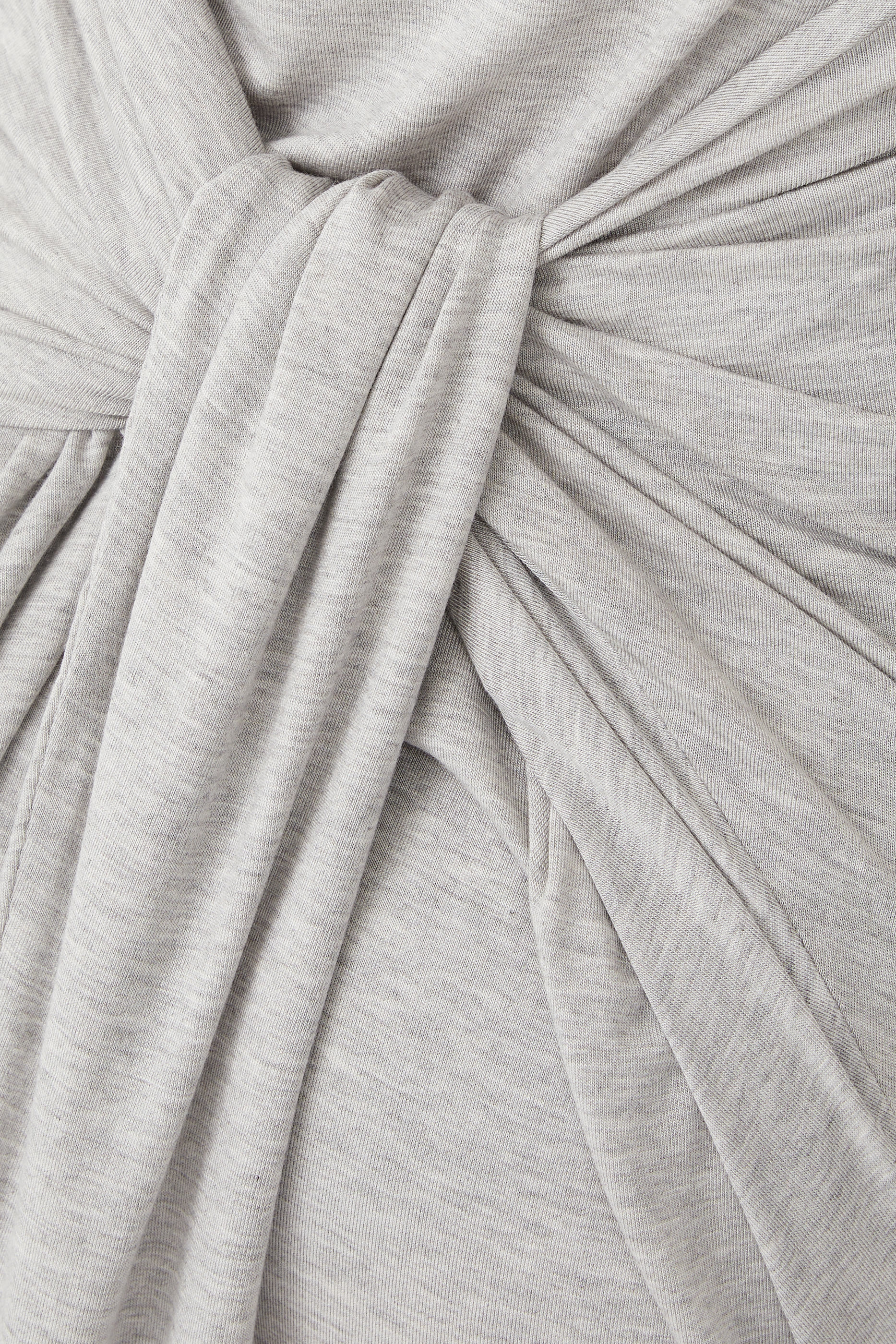 Strapless All in One Side Slit Gown