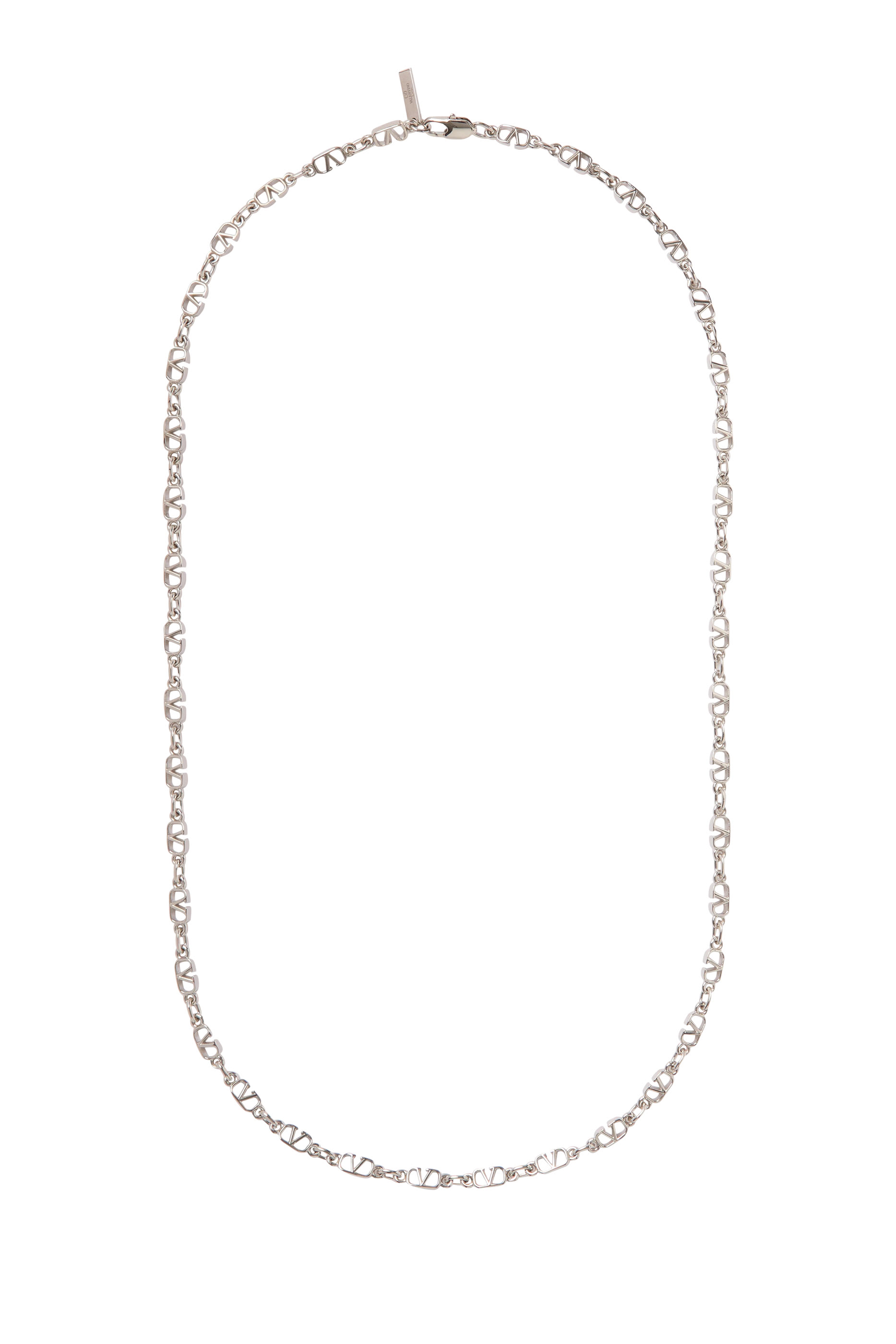 VLogo Signature Necklace, Metal