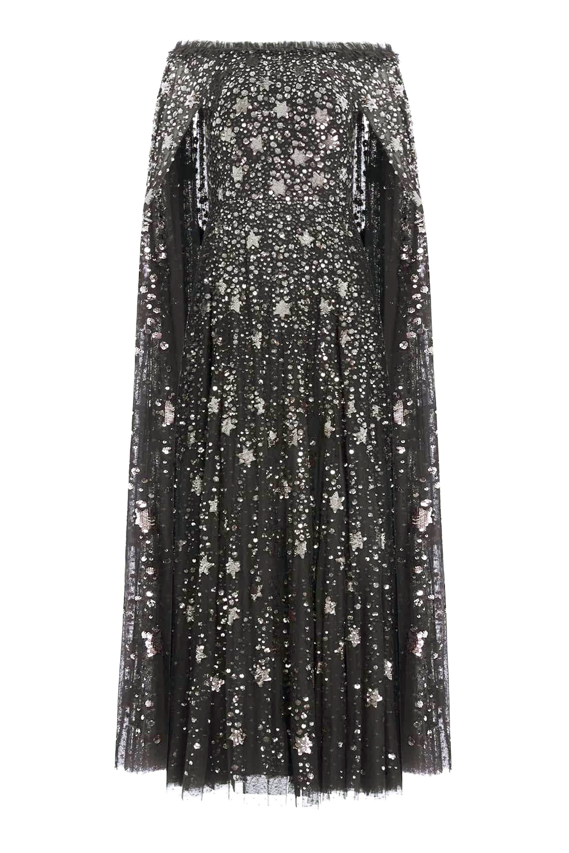 Shooting Stars Cape Ankle Gown