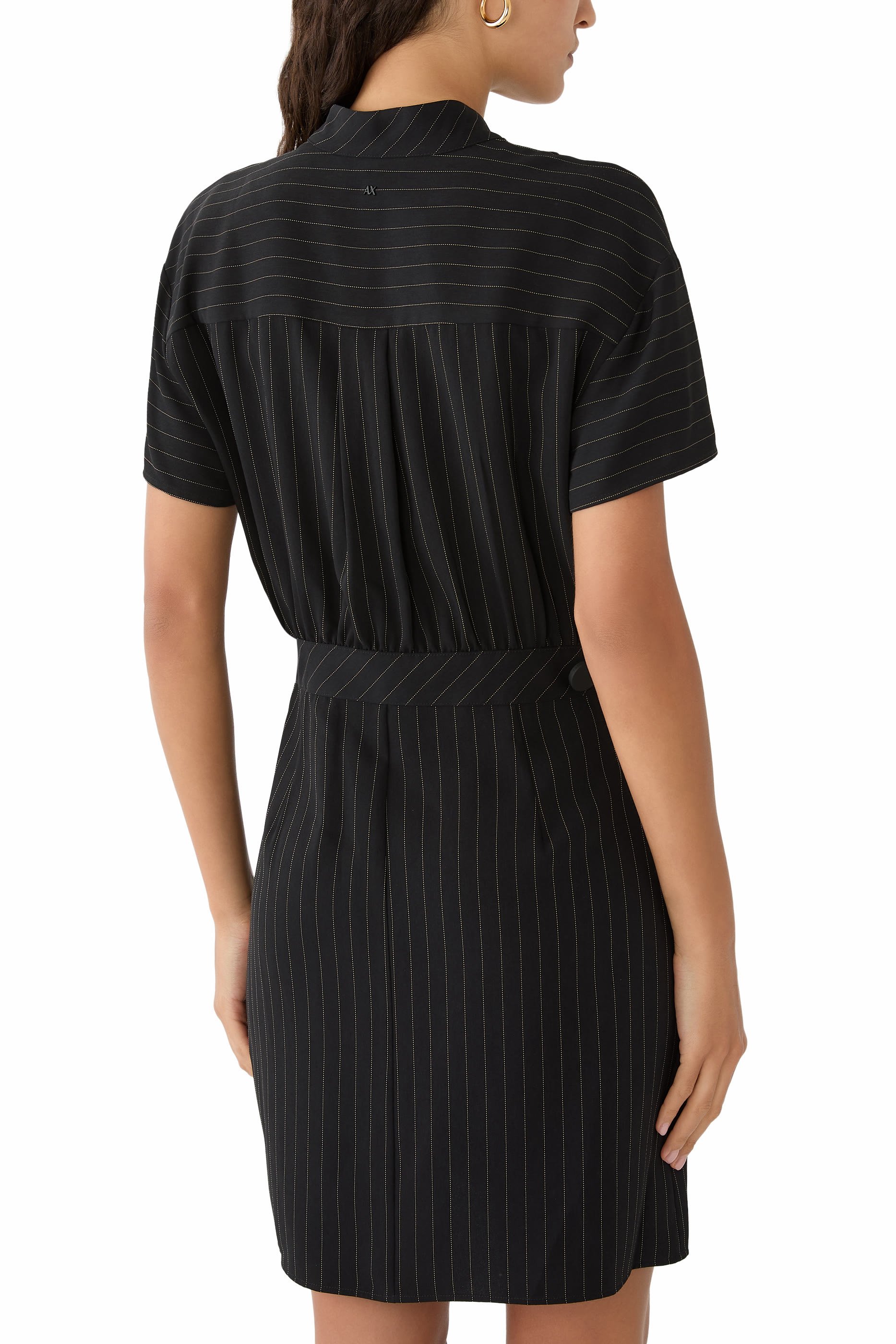 Short Pinstriped Dress