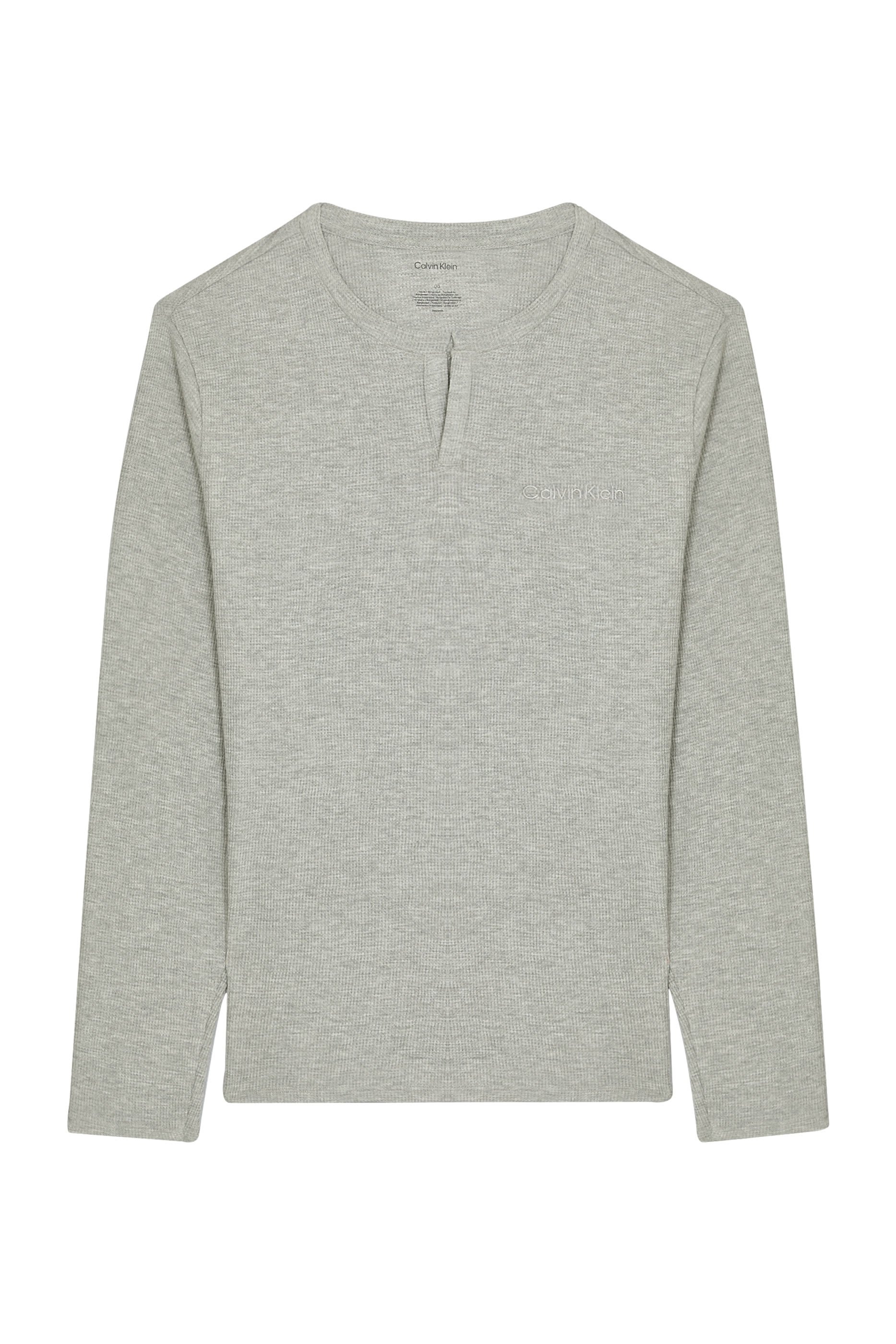 Waffle Knit Henley Sleep T-Shirt