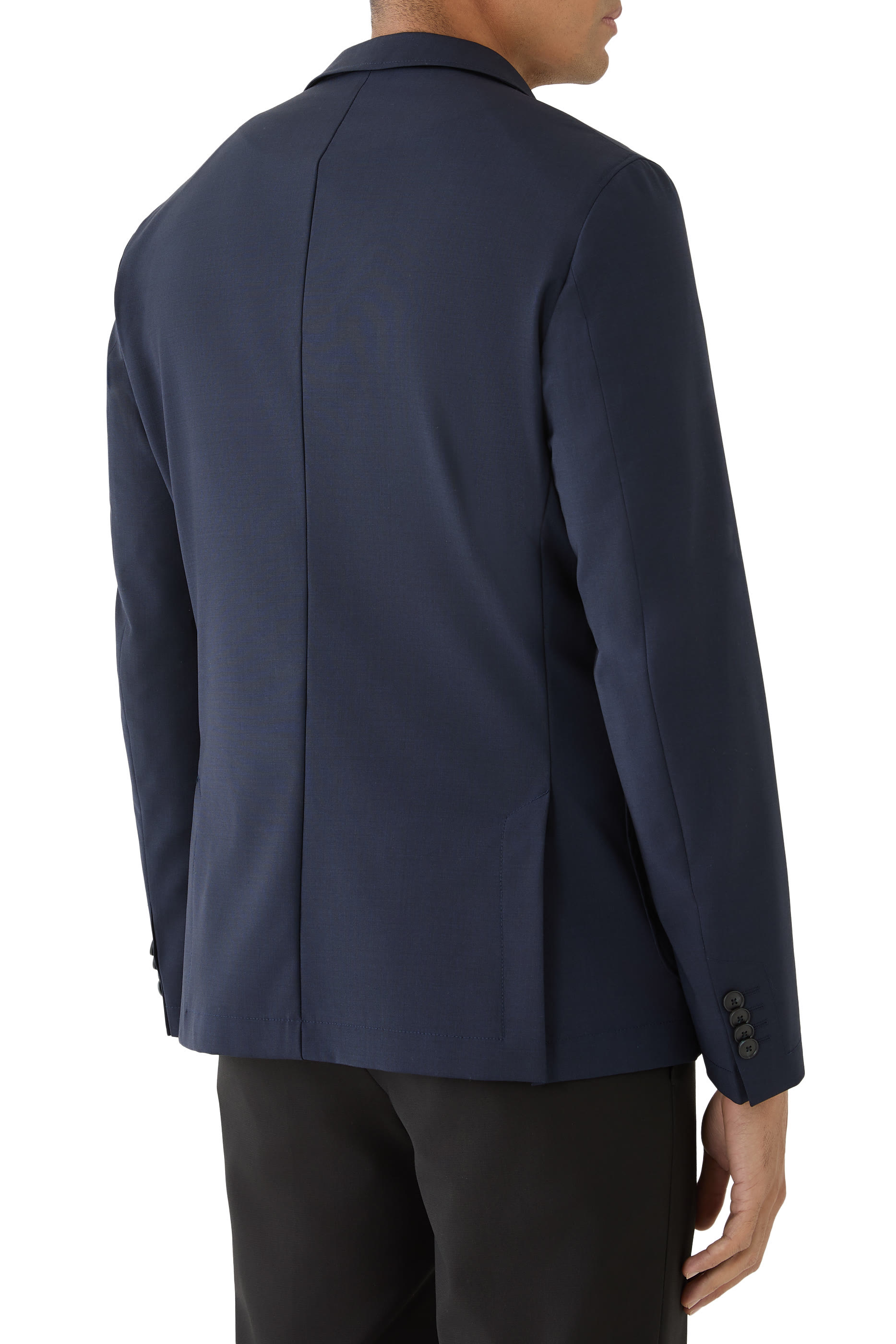  Slim-Fit Blazer in a Washable Wool Blend