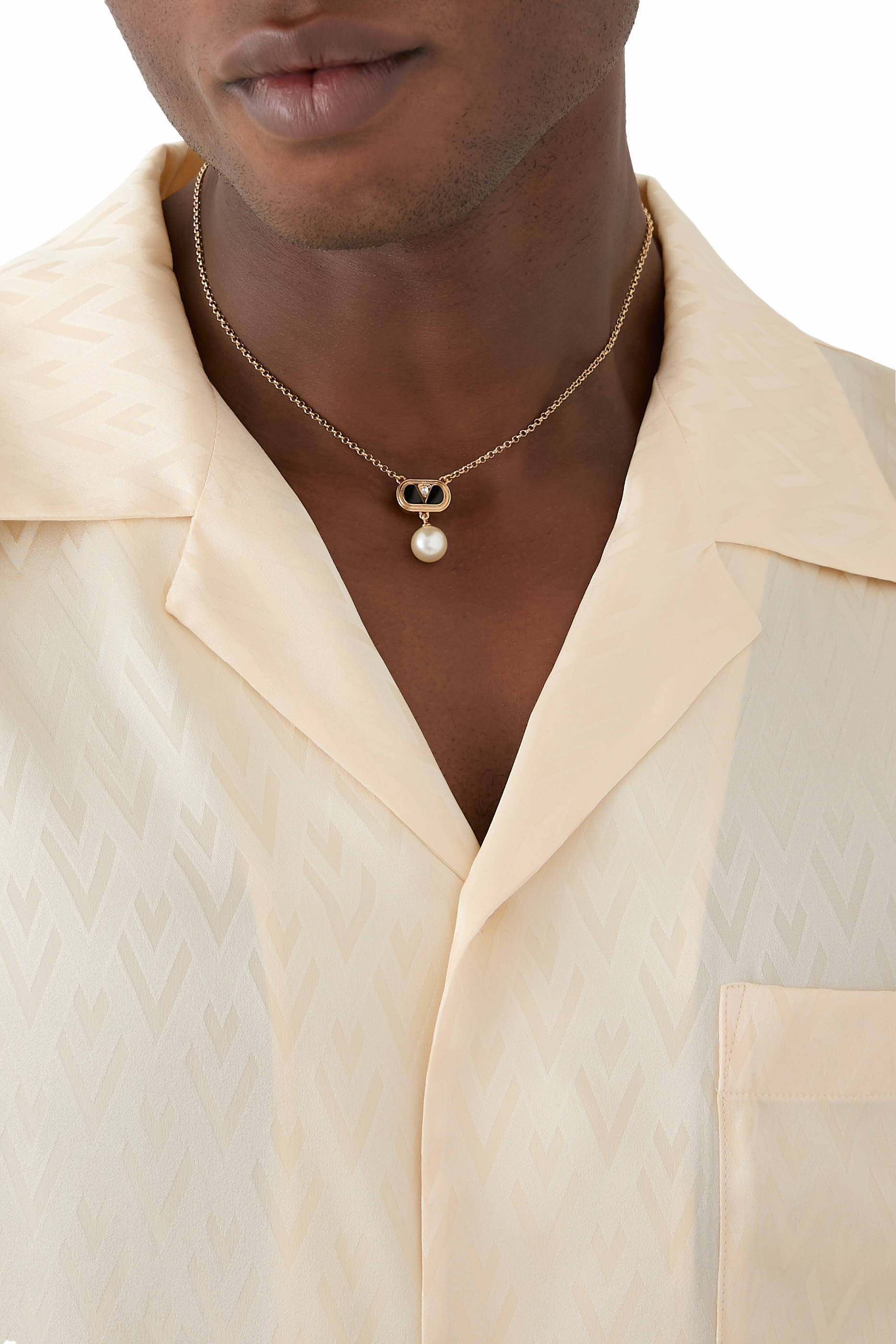  Ovalette Metal Necklace