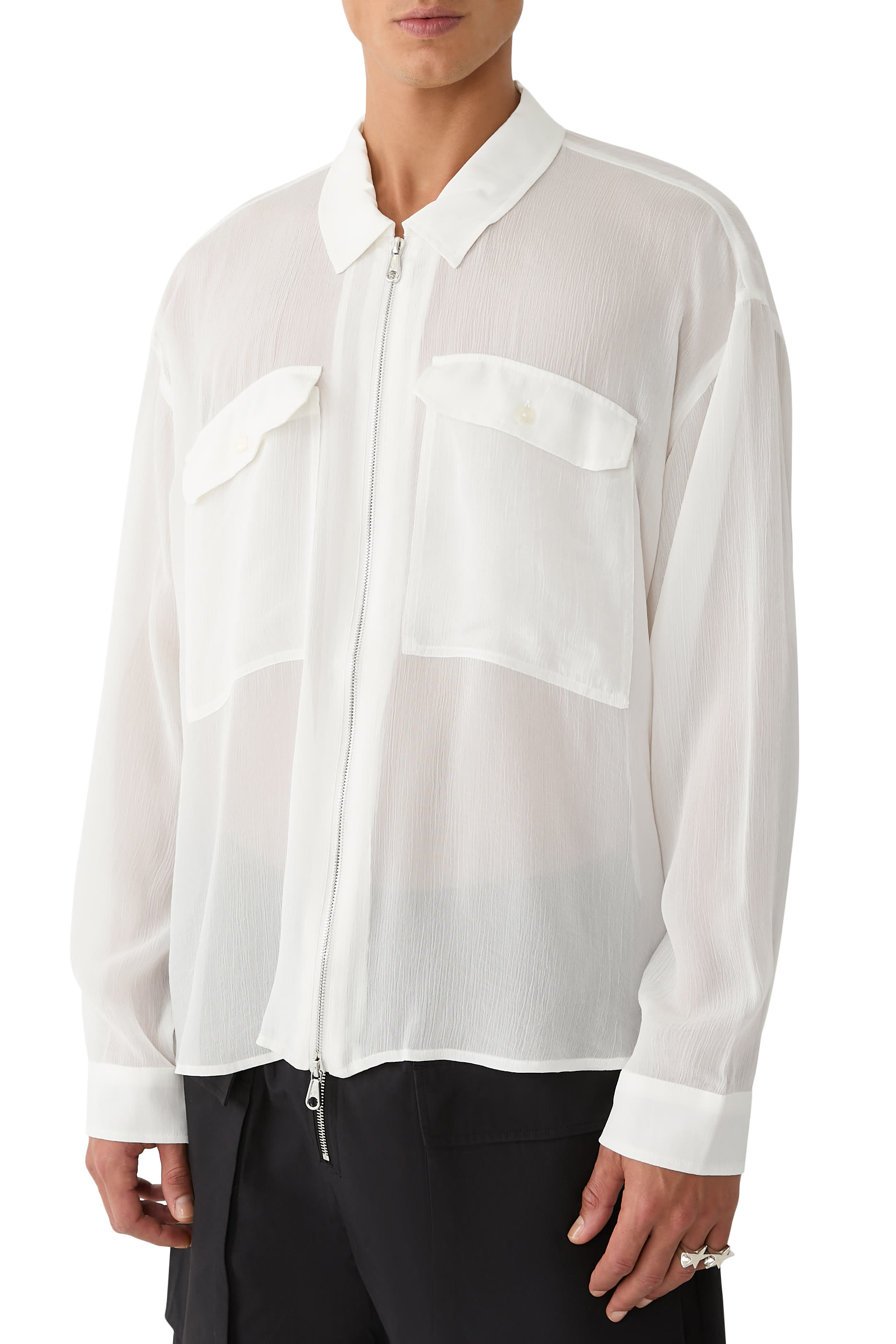 Viscose Zipped Shirt
