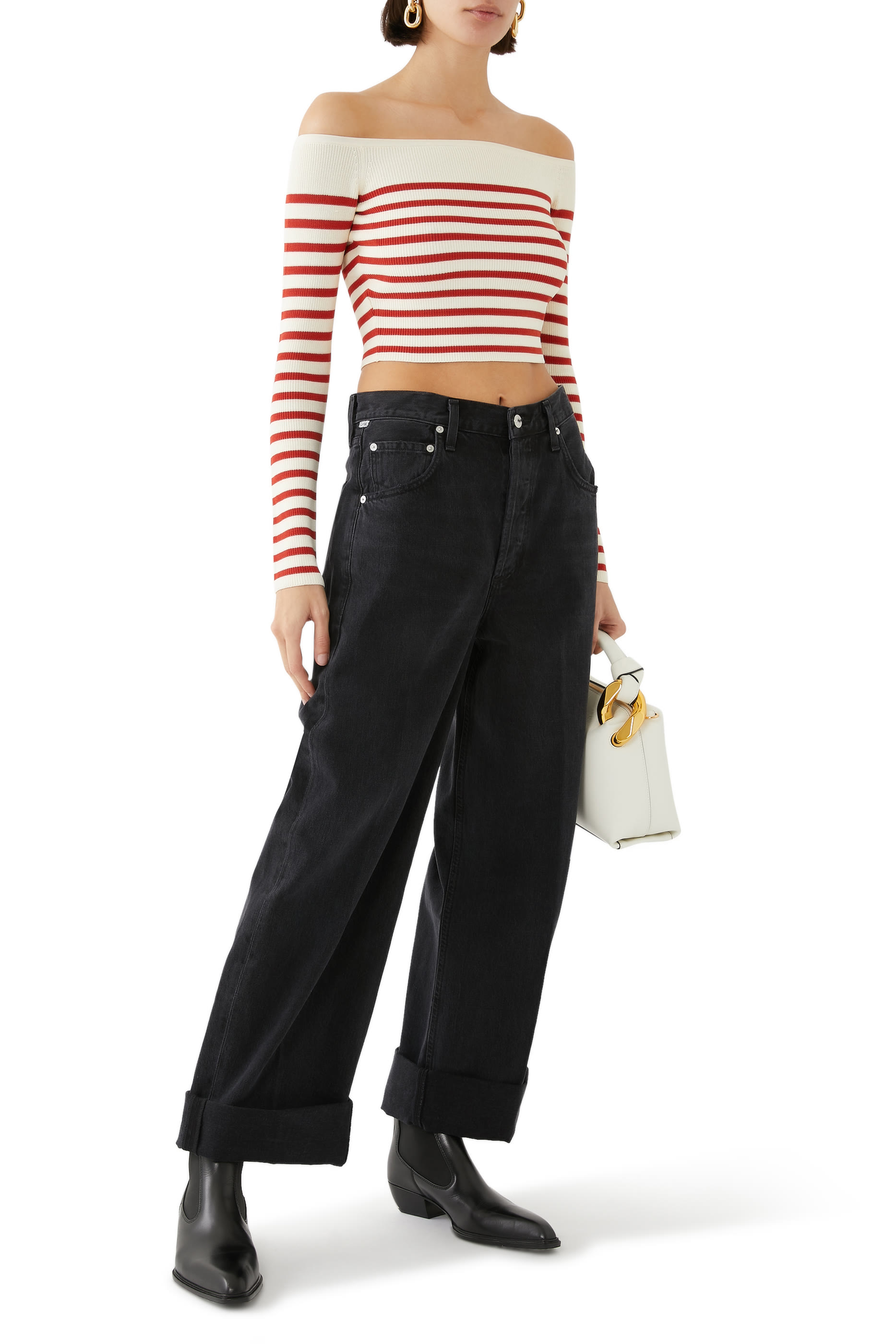 Ayla Cuffed Crop Baggy Pants