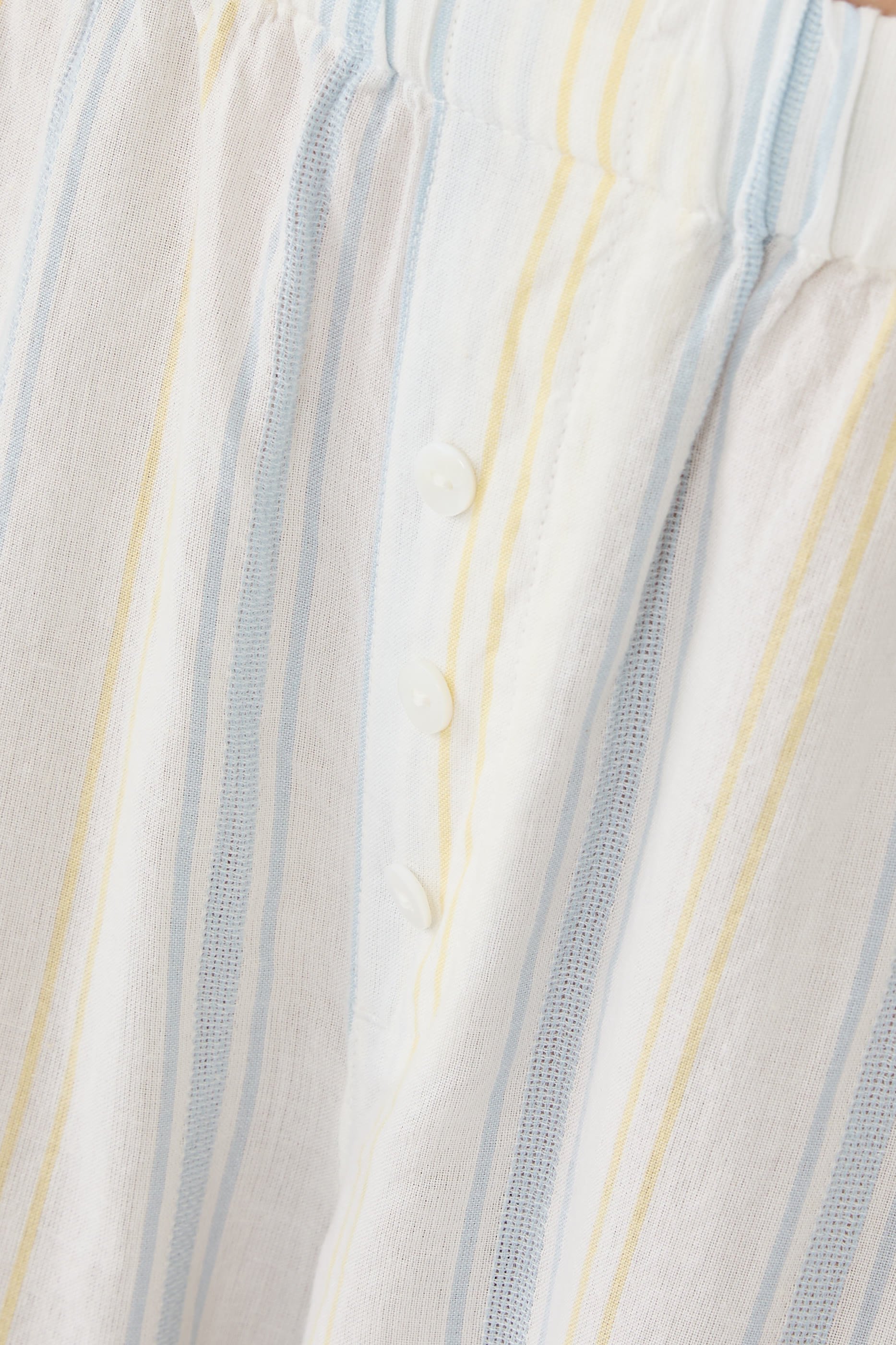  Organic Cotton Stripe Relaxed Pull-On Trousers 