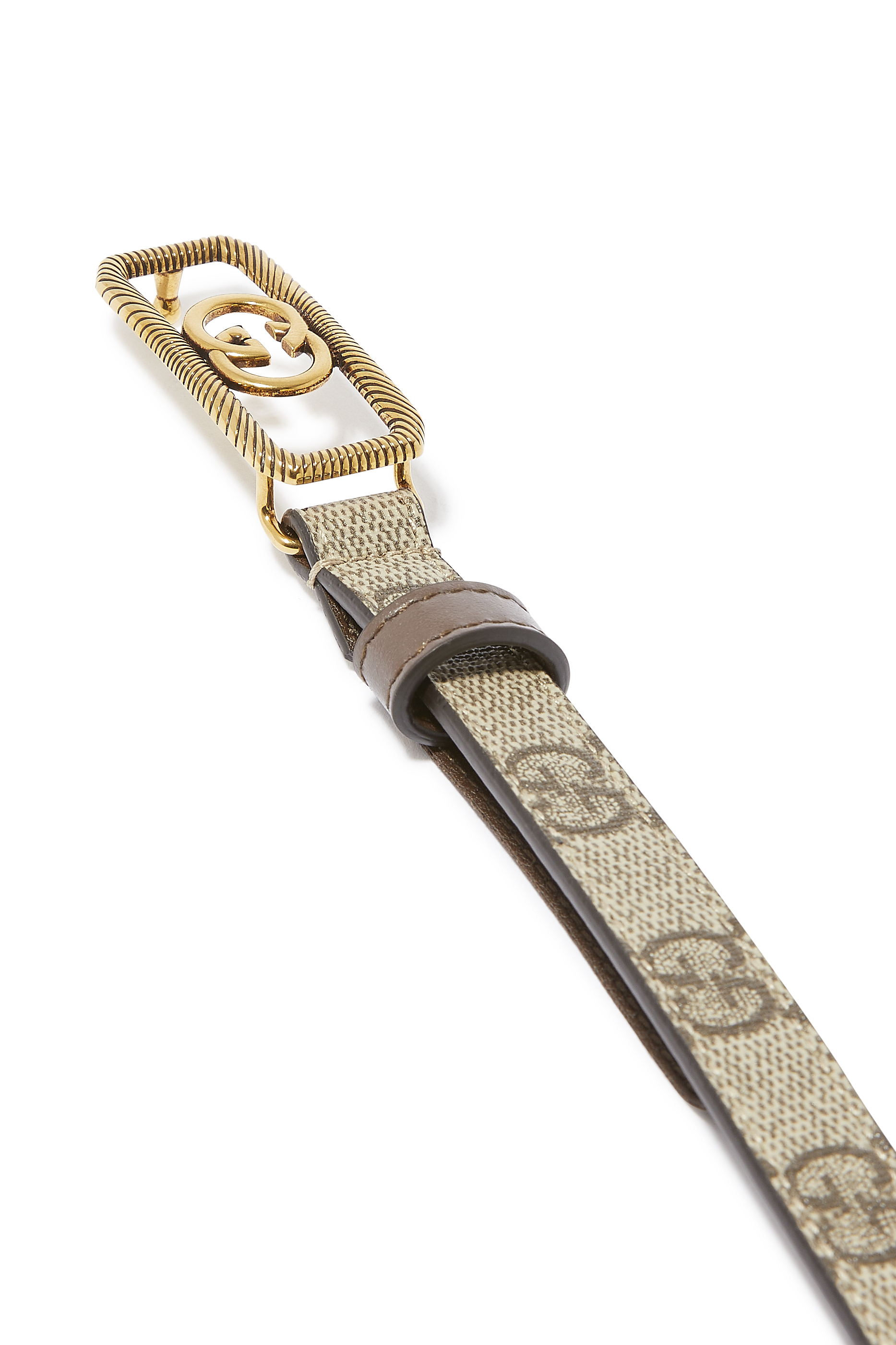 Thin Interlocking G Buckle Belt