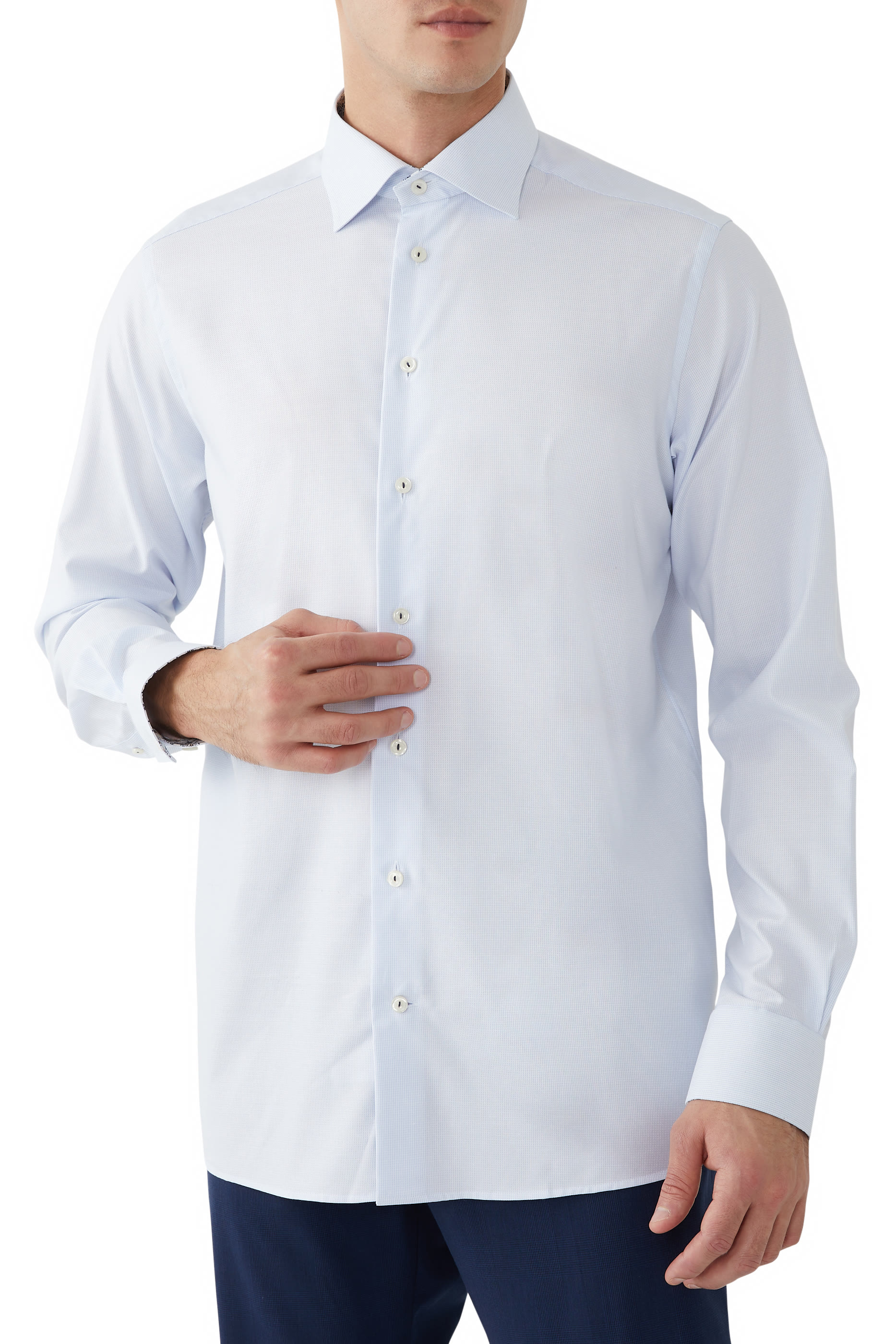Semi Solid Cotton TENCEL™ Lyocell Shirt