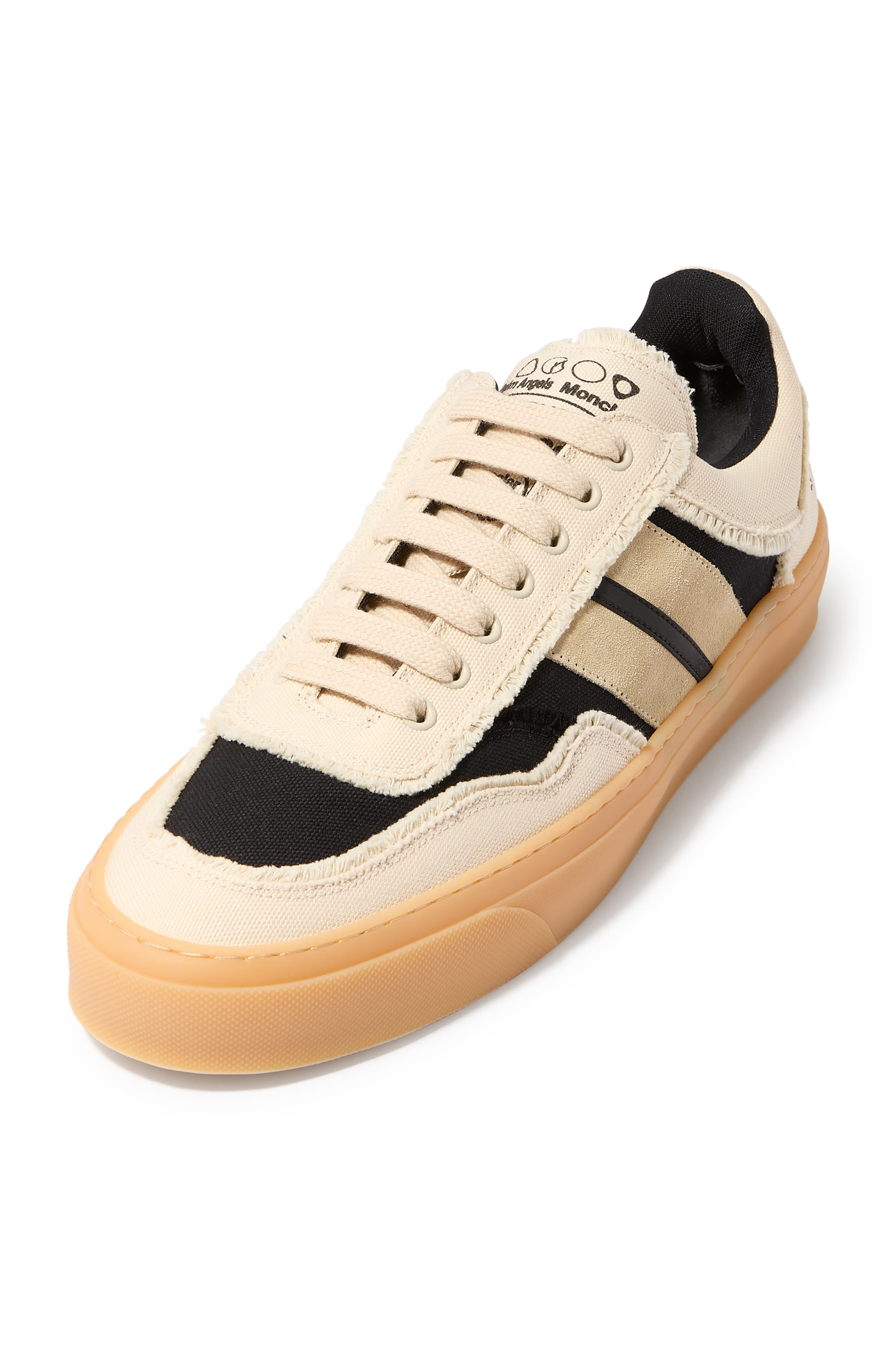 Moncler x Monaco2 Canvas & Suede Sneakers