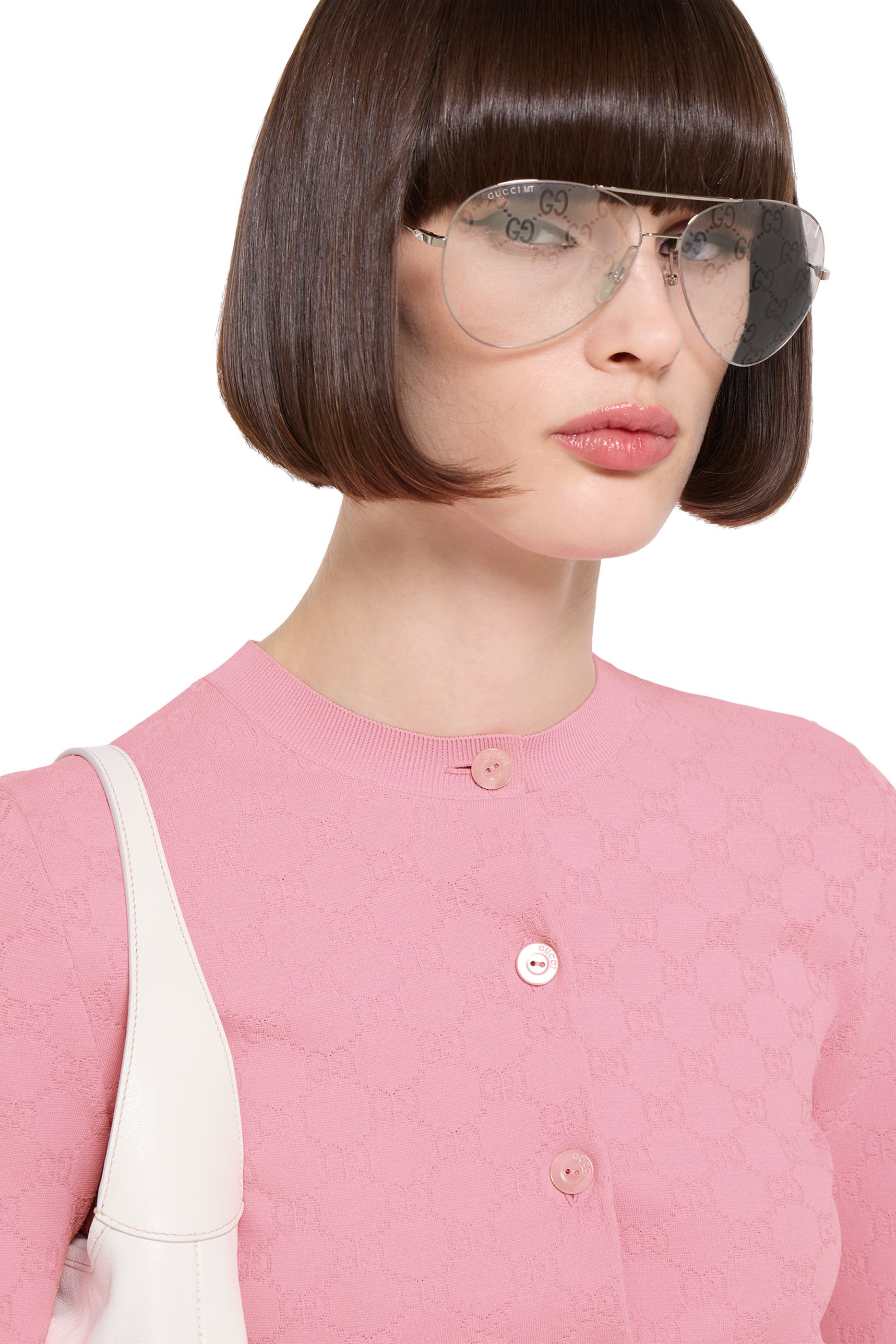 GG Fine Fabric Jacquard Cardigan