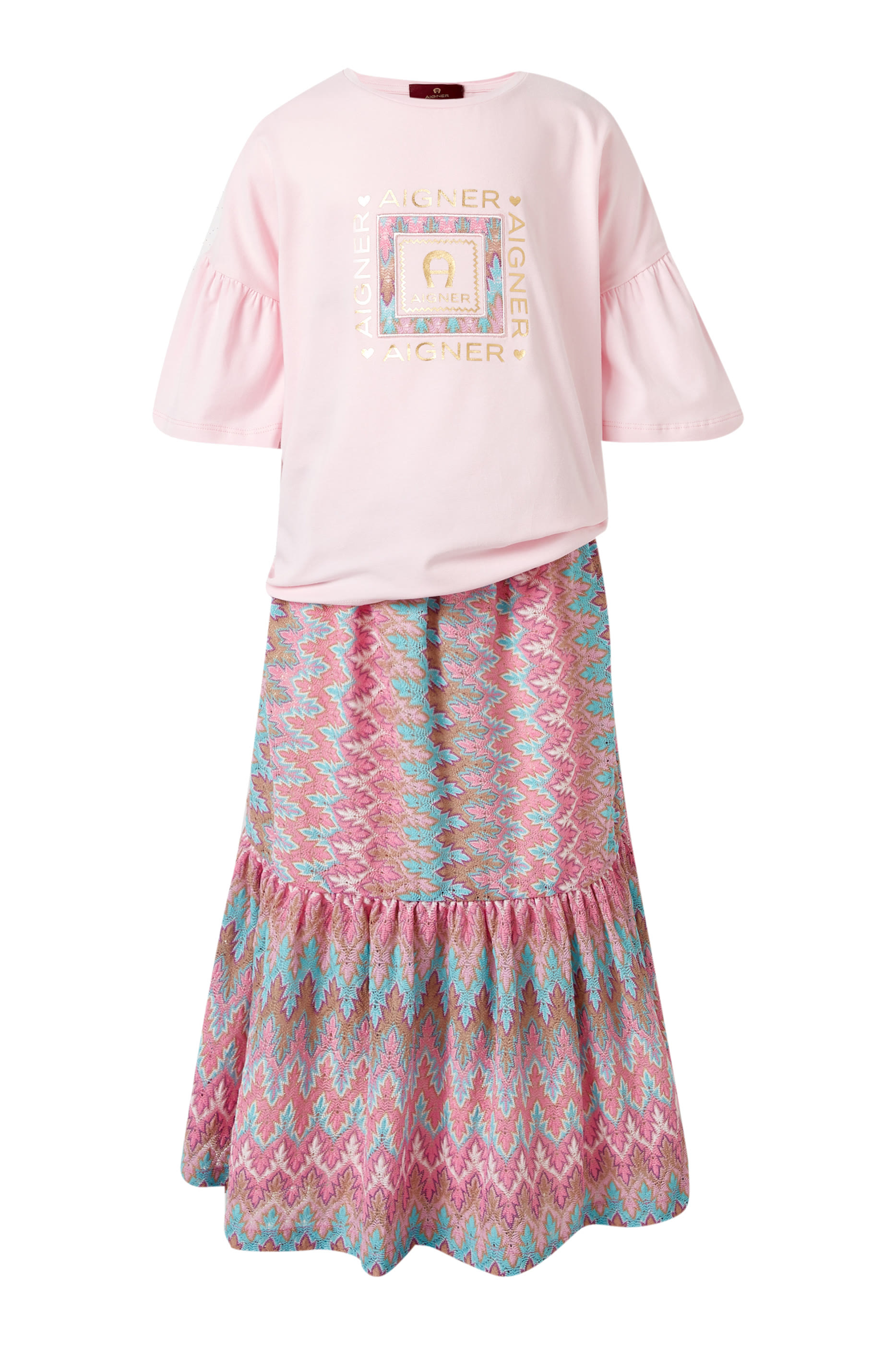 Kids Zig-Zag Tiered Skirt