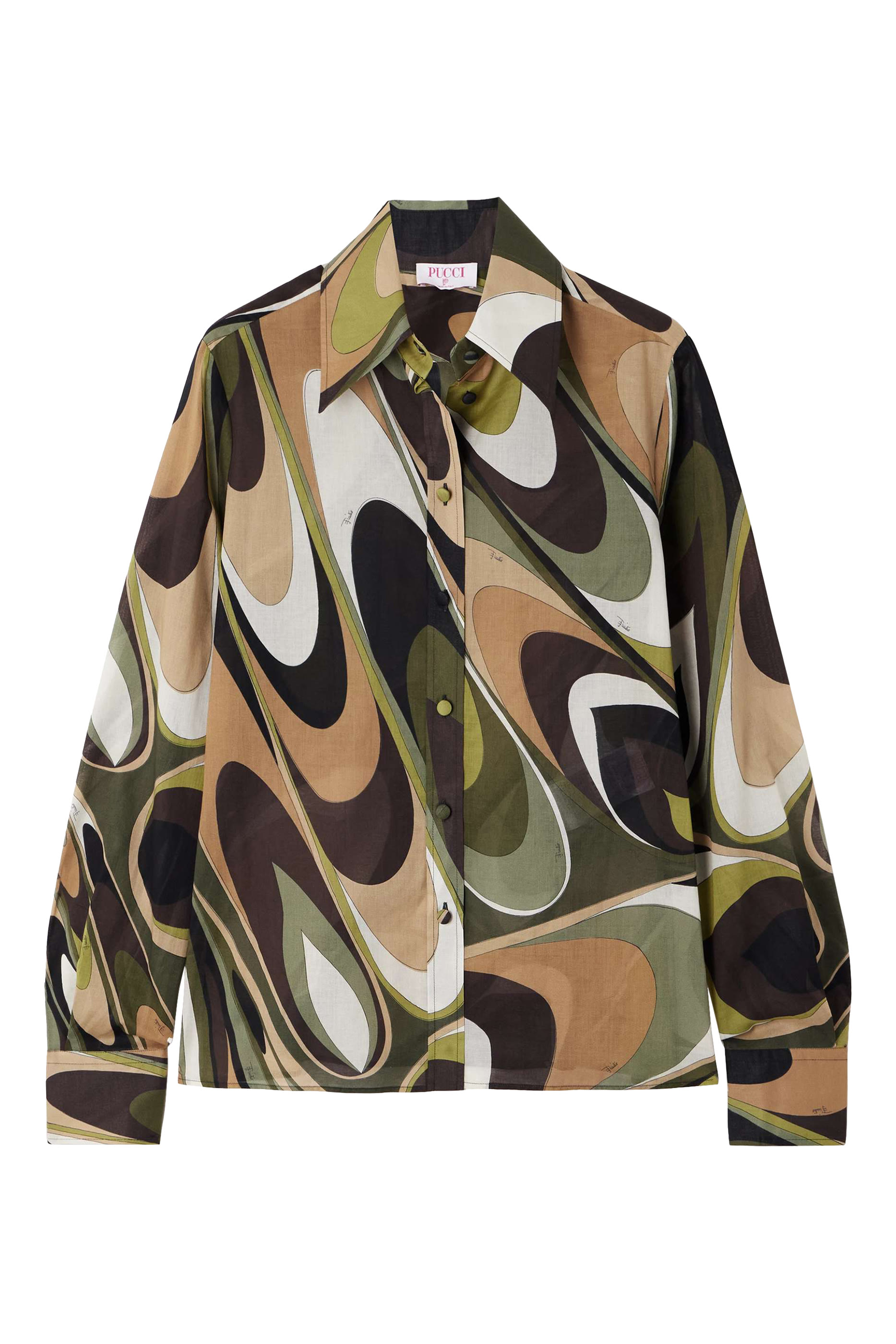 Onde Print Cotton Shirt