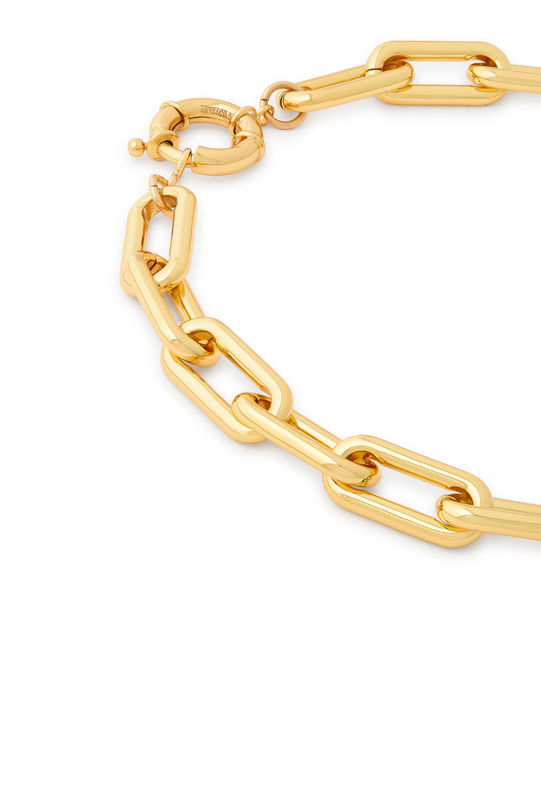 Gold Chain with Ball Pendant, 24K Gold Plated & Crystals