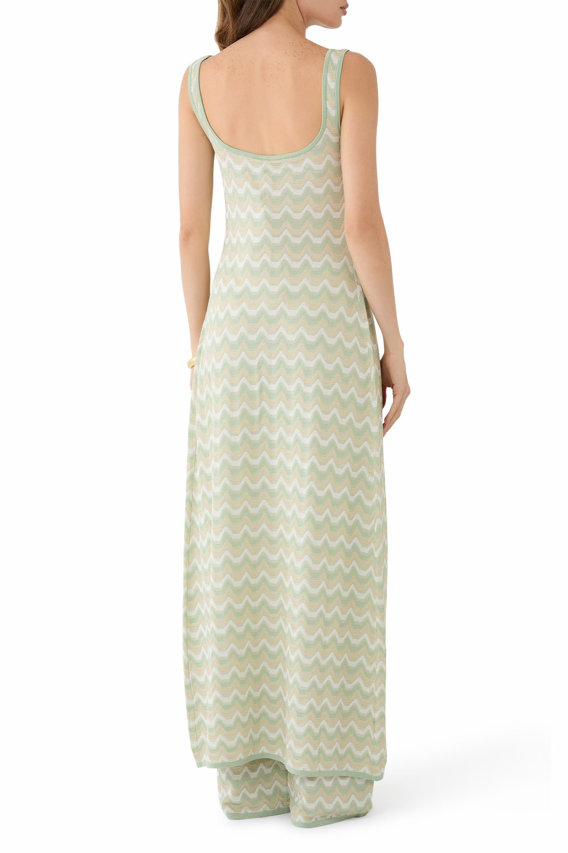 Fara Chevron Long Top