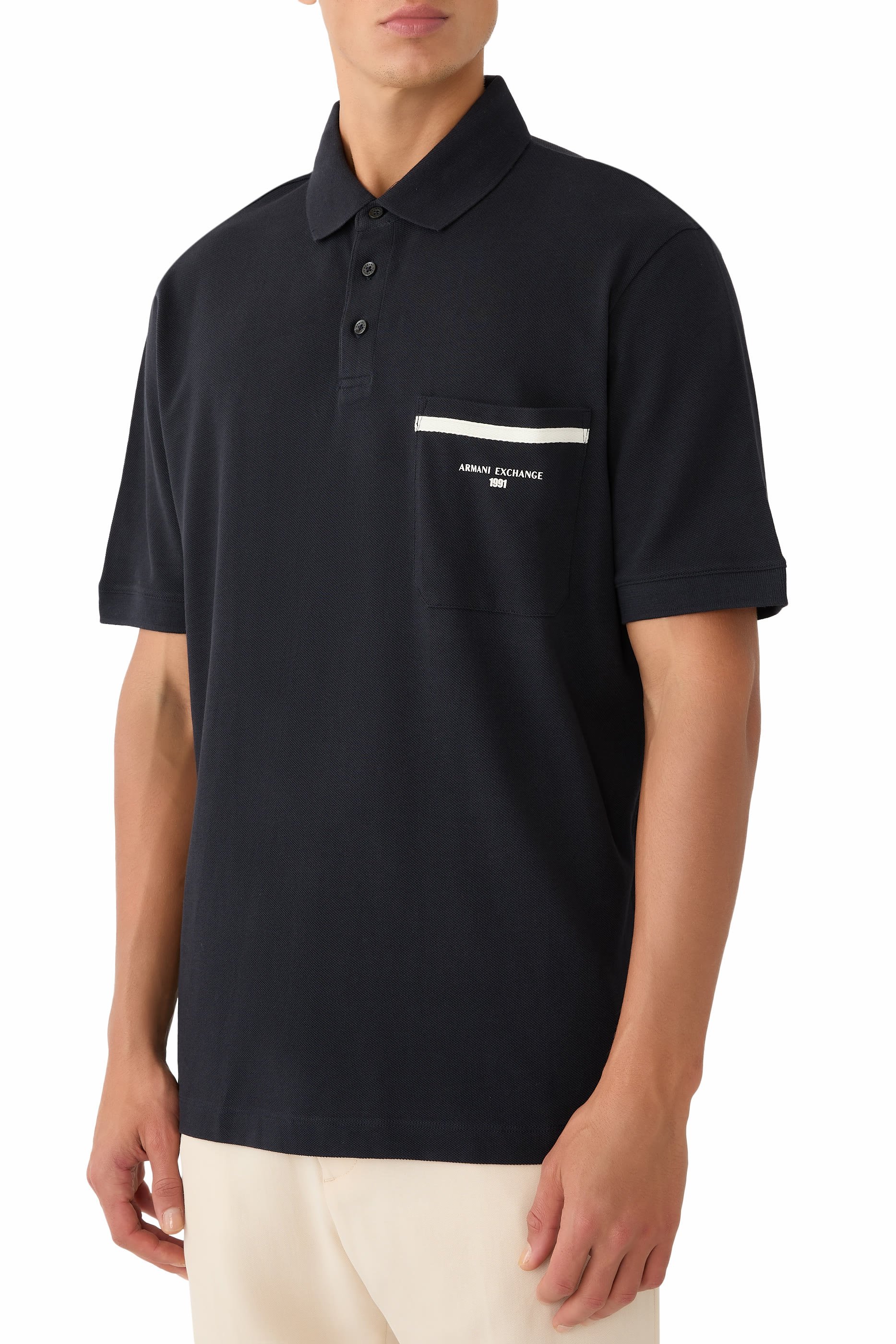 Marina Logo Side Pocket Polo Shirt
