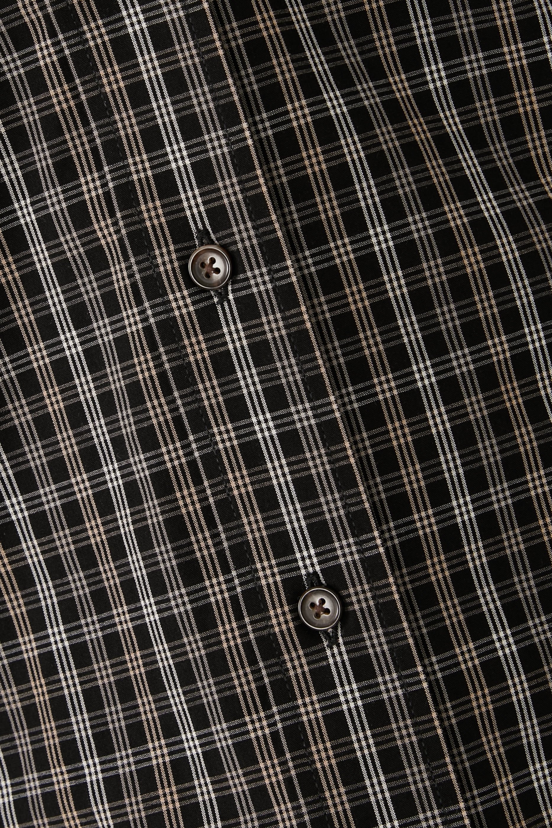  Checked Shaped Shirt