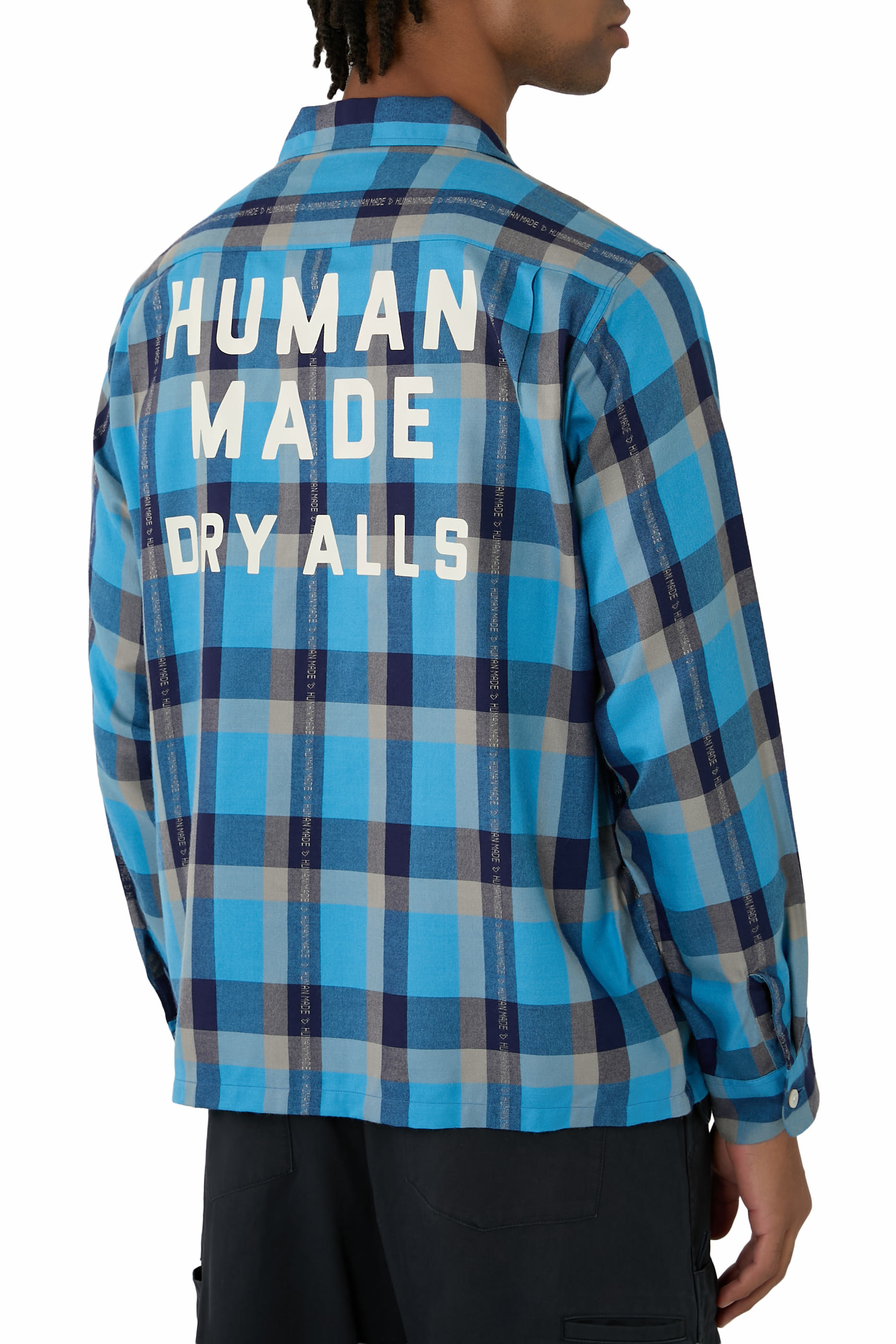 Open Collar Check Shirt