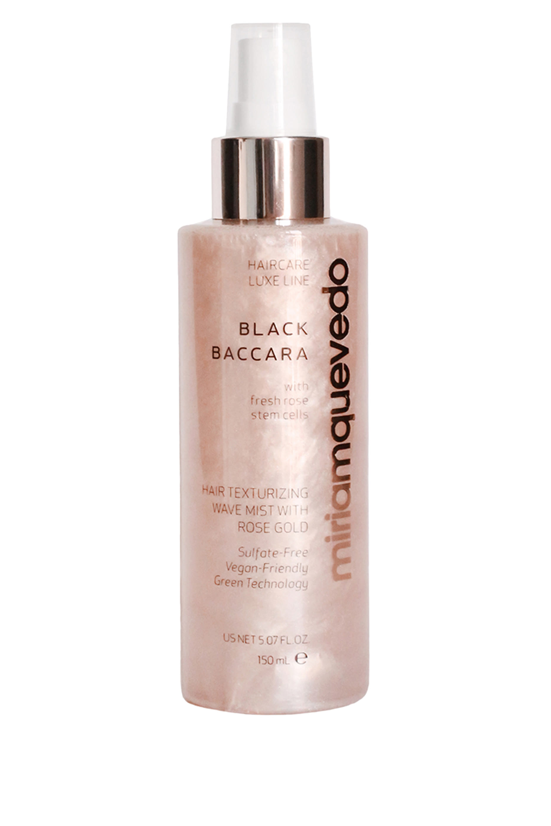 Black Baccara Hair Texturizing Wave Mist With Rose Gold