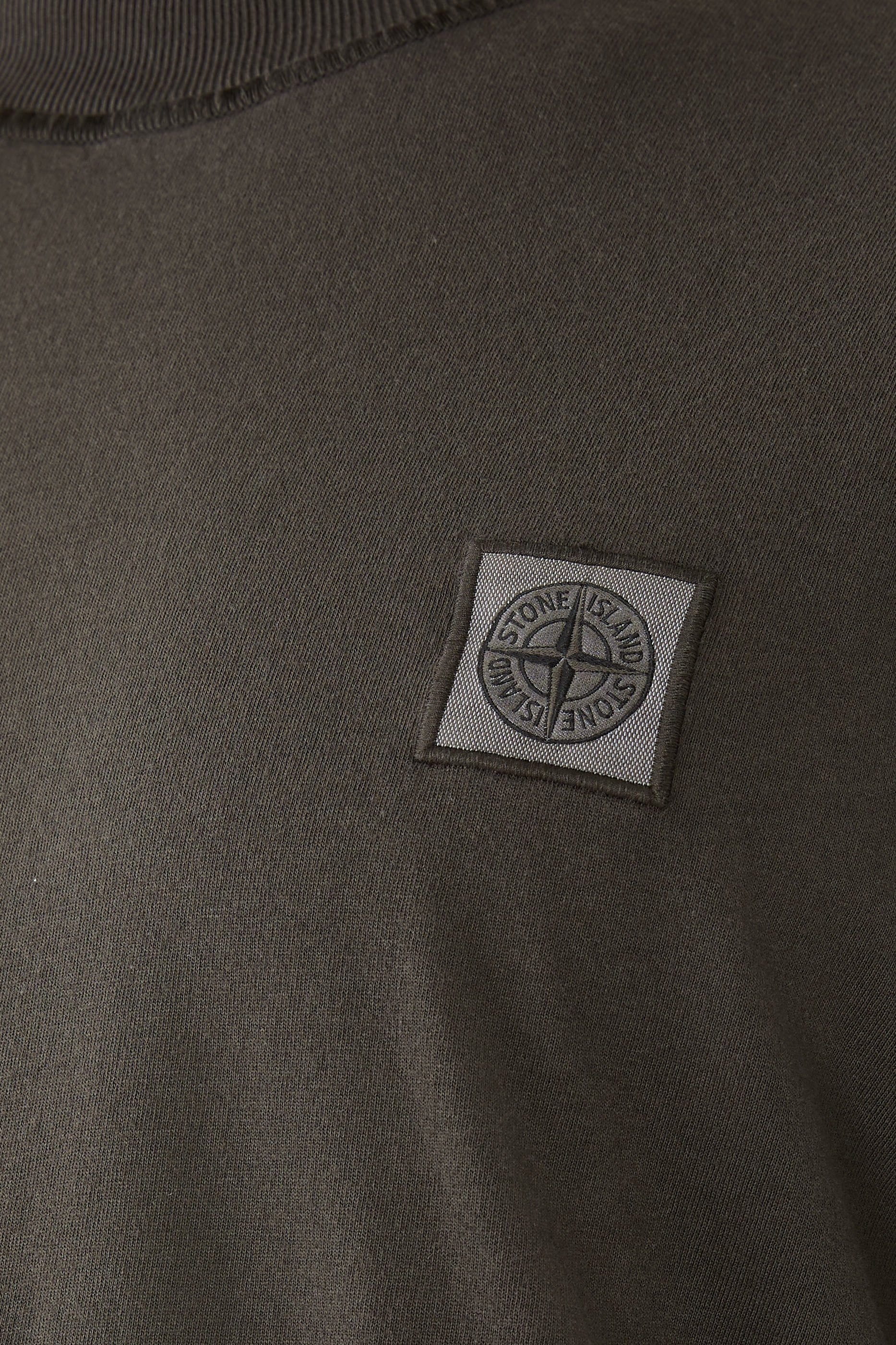 Organic Cotton Jersey &lsquo;Fissato&rsquo; Effect T-Shirt 