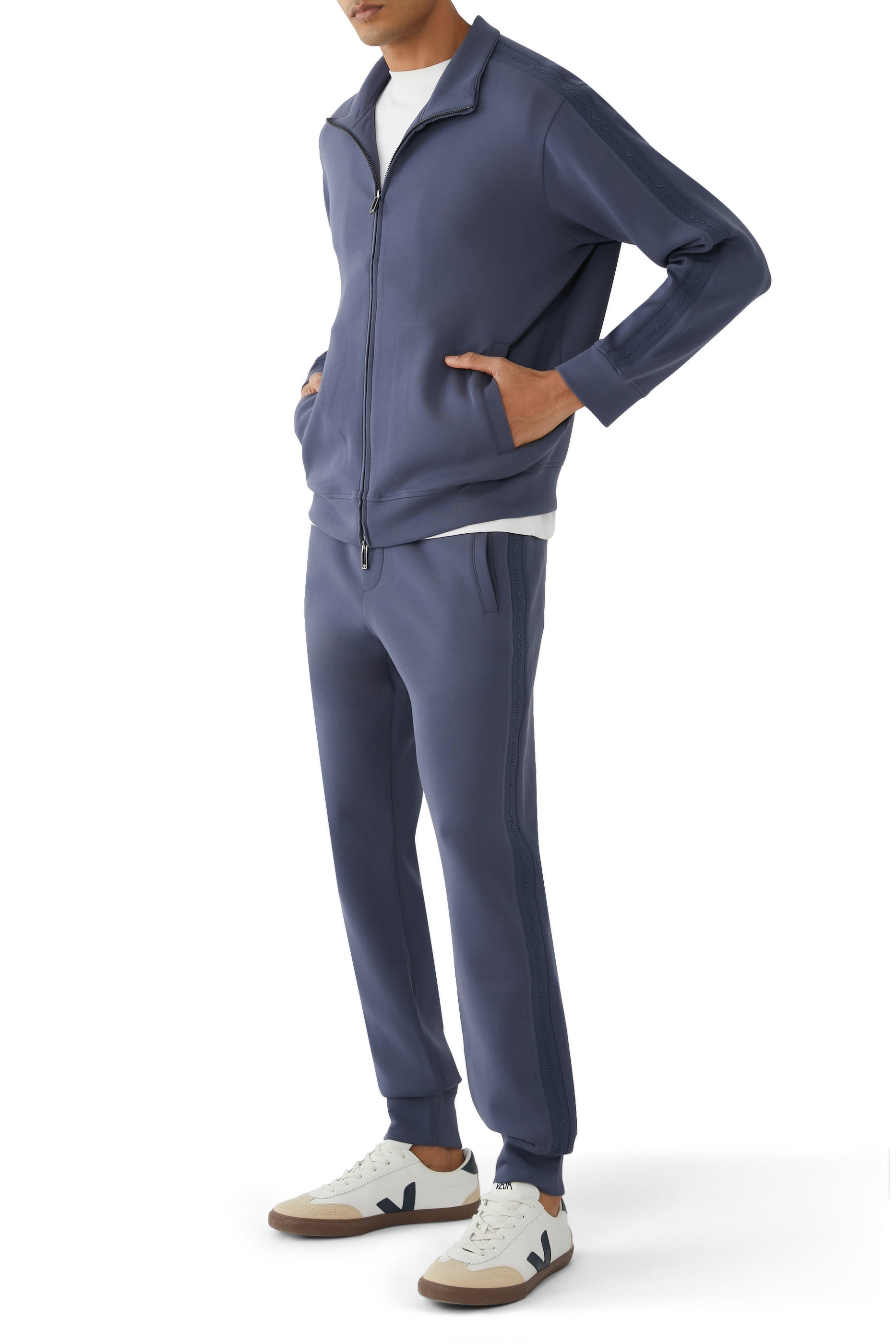 Jersey Zip-Up Sweatshirt