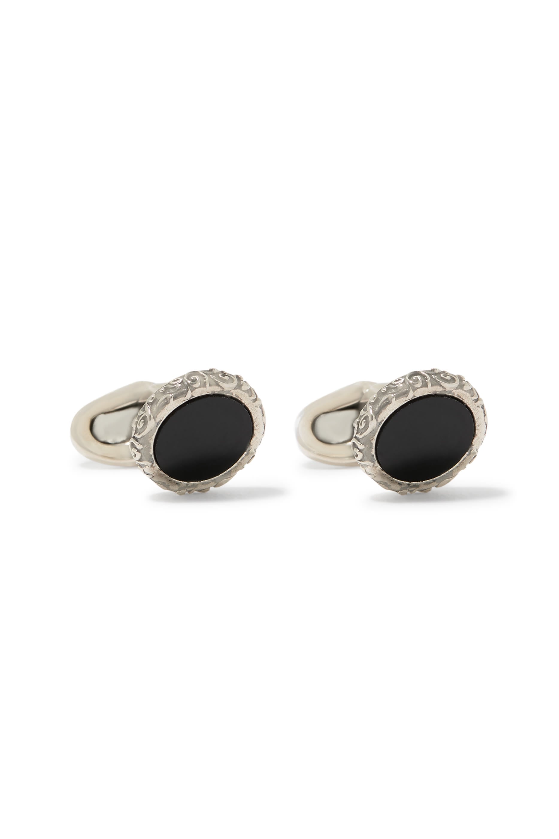 Onyx Arabesque Cufflinks