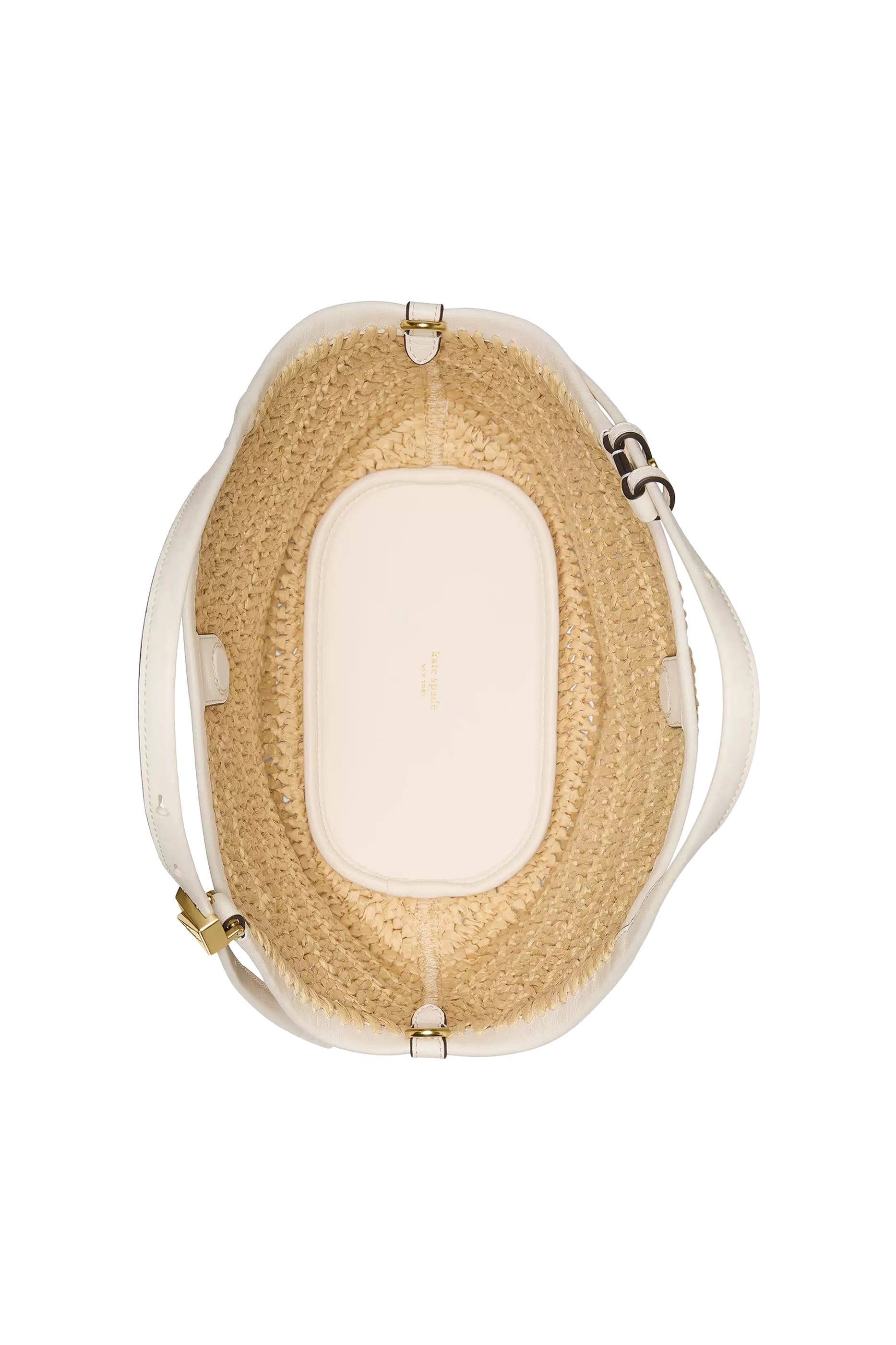 Deco Straw Small Tulip Tote Bag