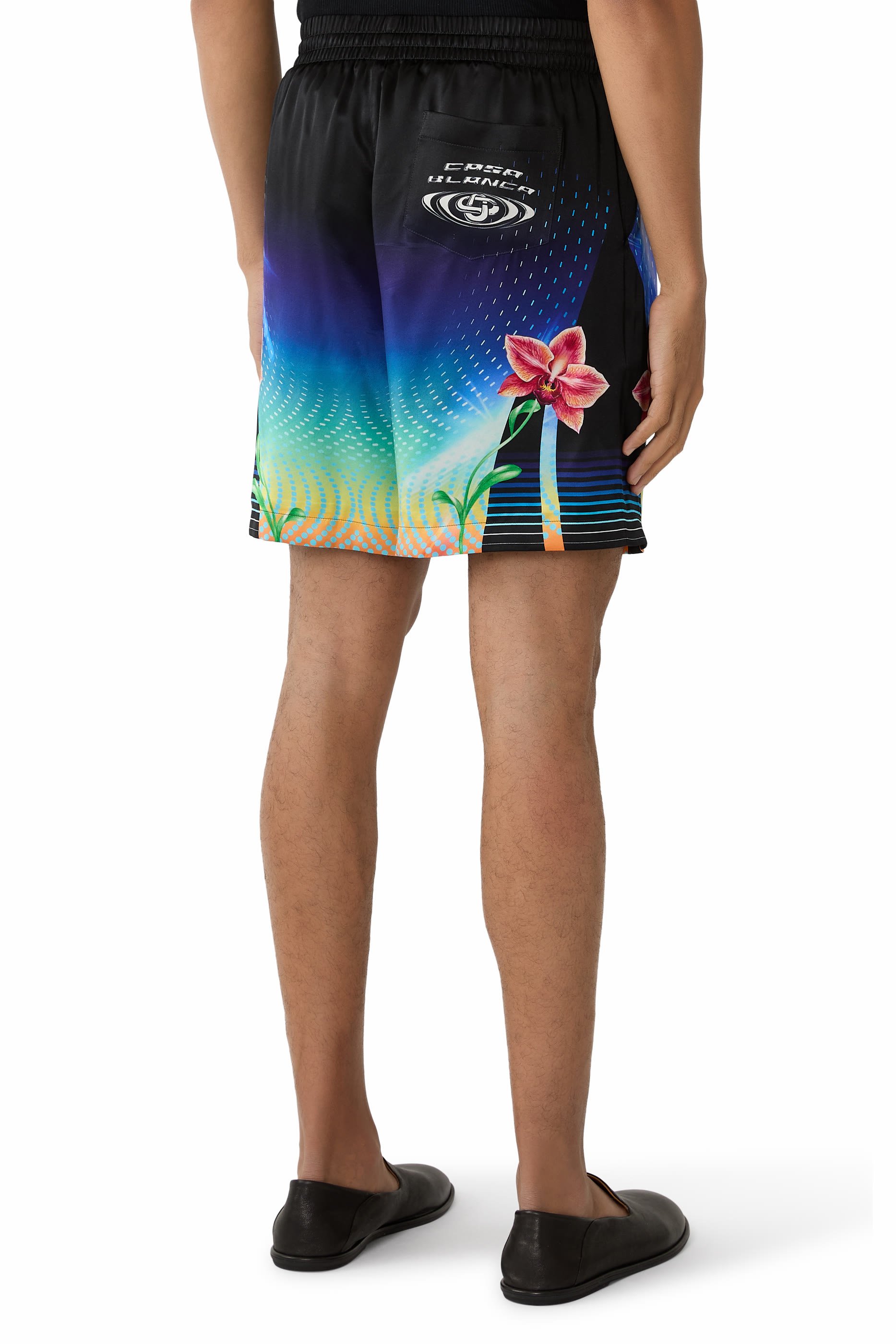 Orchid Racer Silk Shorts