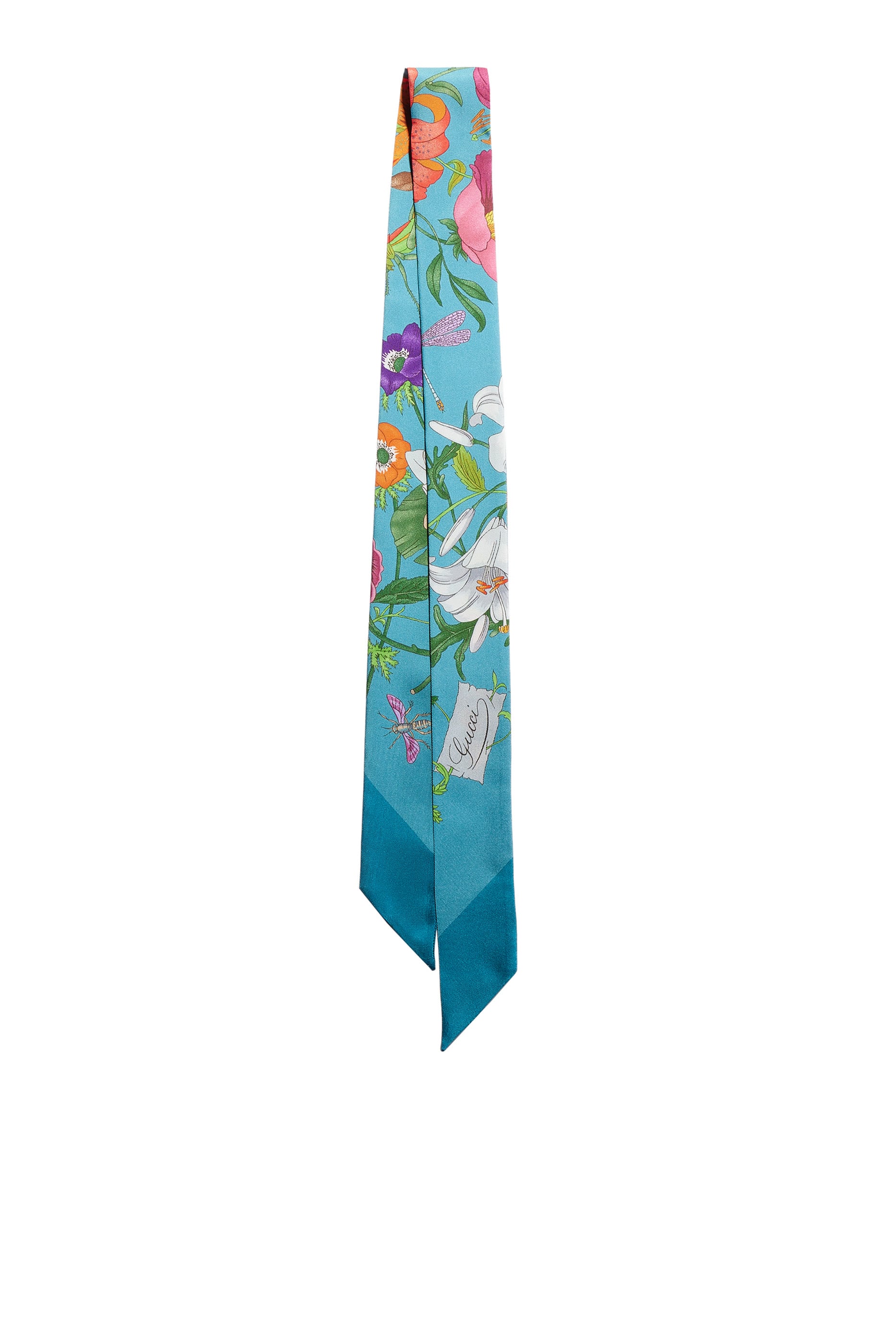 Allover Flora Print Ribbon